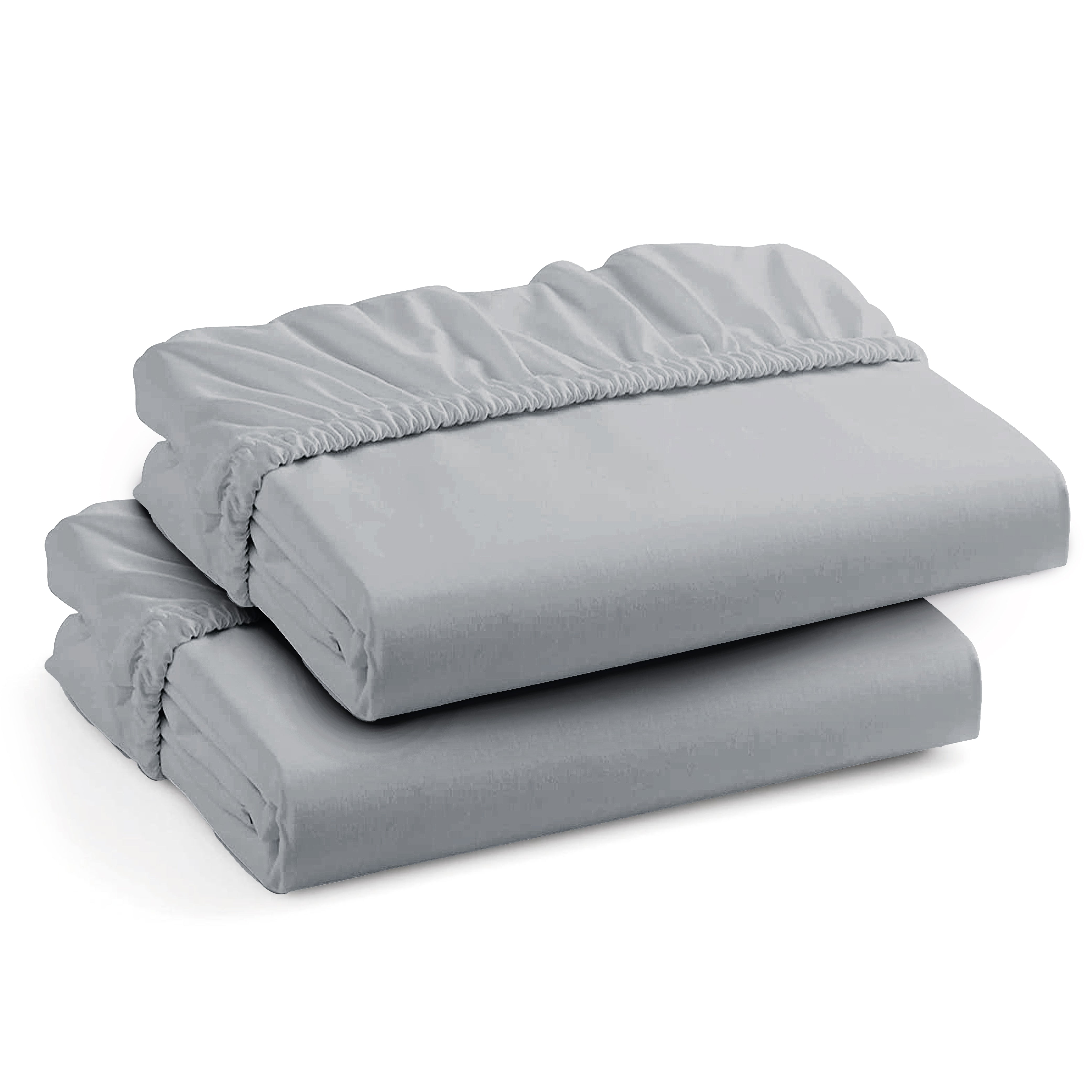Funky gadgets Grey Luxury Poly Cotton Extra Deep Fitted Sheet Bed Sheets Bedding Set Mattress Toper Bedsheets Easy wash Fabric Pocket Bedding Sets