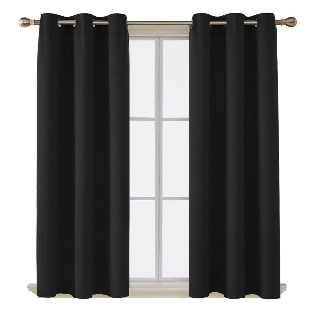 Blackout curtains for bay windows