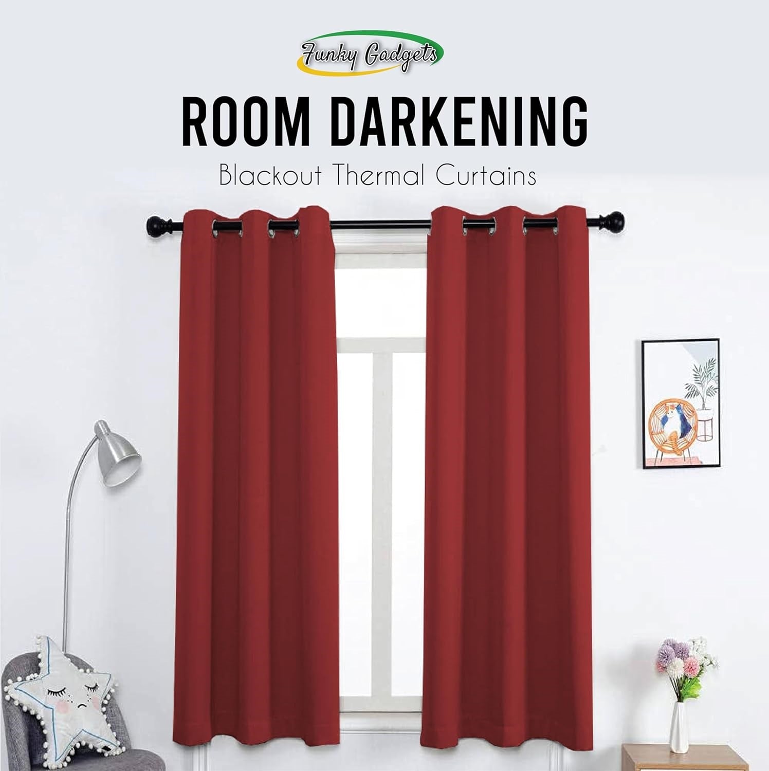 Energy-efficient blackout curtains