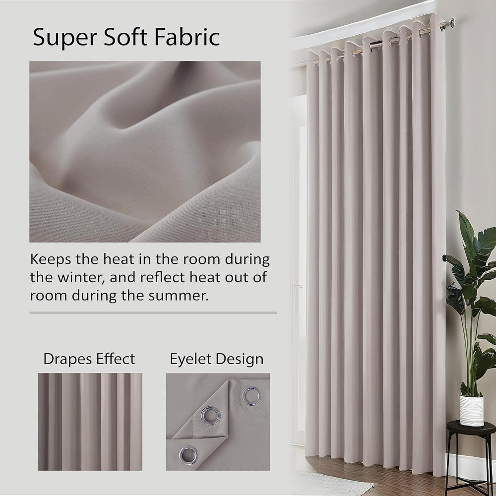 Noise-reducing blackout curtains