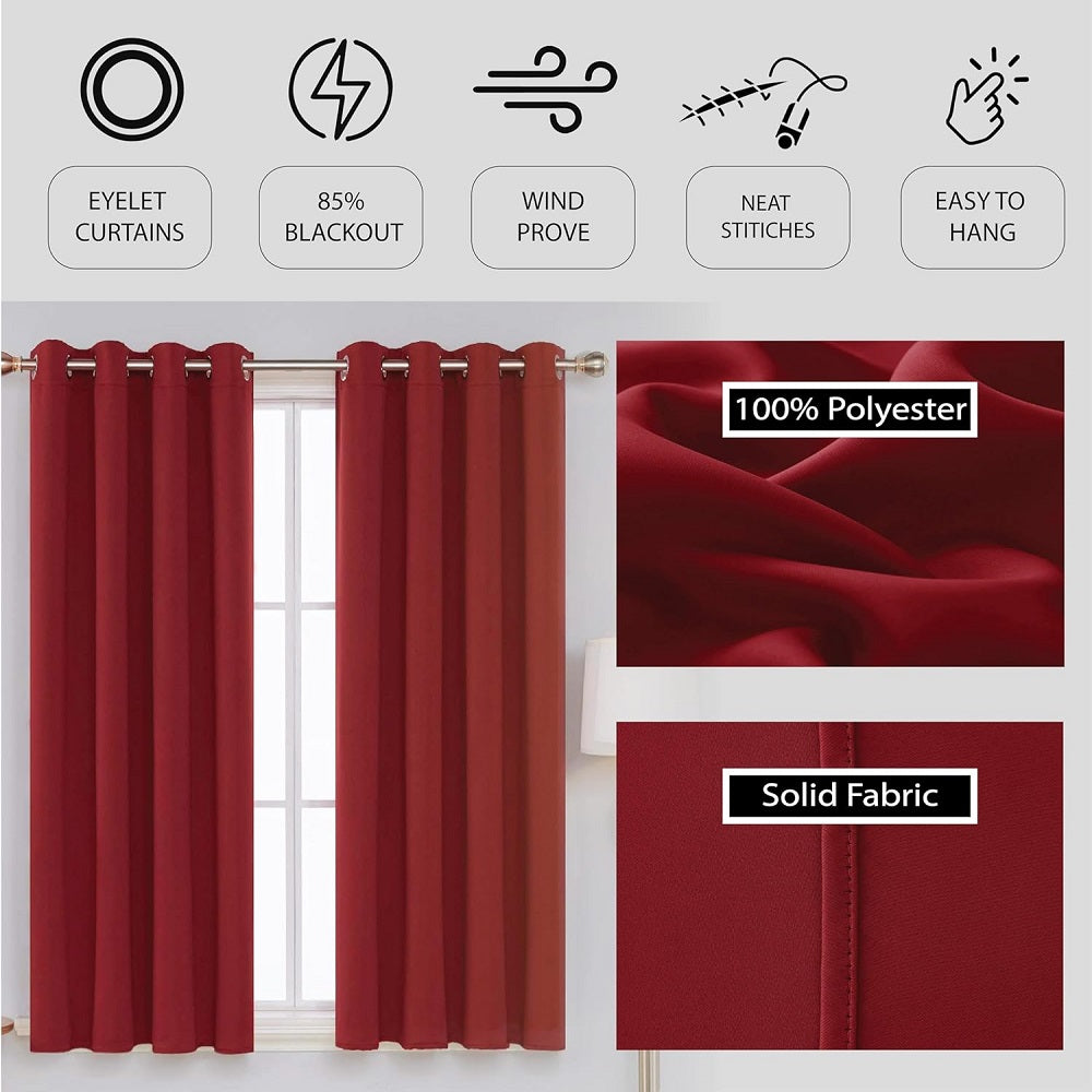 Thermal-insulated blackout curtains