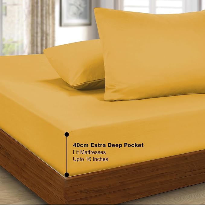 Hypoallergenic 40cm Depth Microfiber Fabric