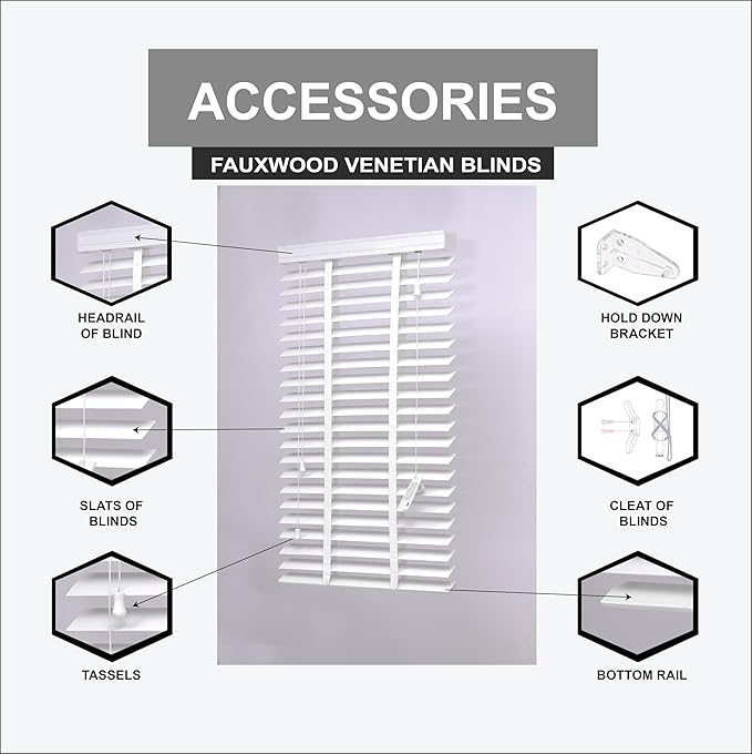 Easy to fit Faux wood blind