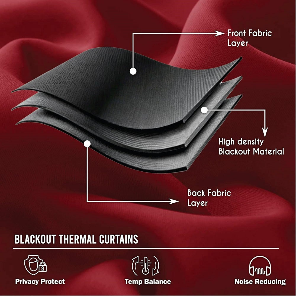 Machine-washable blackout curtains