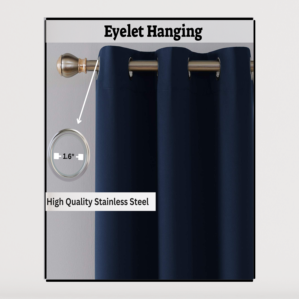 UV-protective blackout curtains