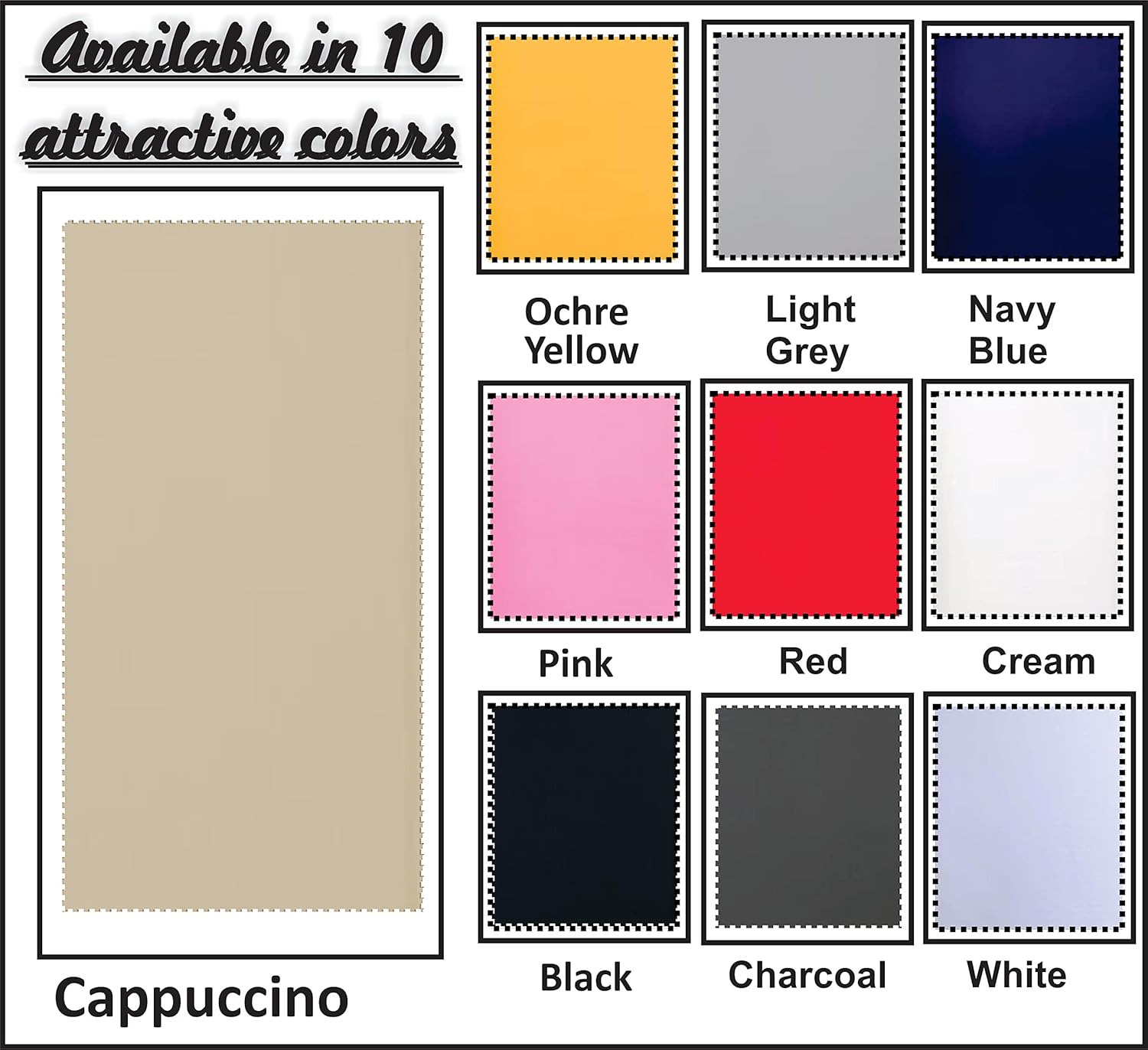 Funky Gadgets Roller Blinds Thermal Blackout Roller Blind, Easy Fit Child Safe Trimmable UV Protection Home Office Window Blinds, Cappuccino