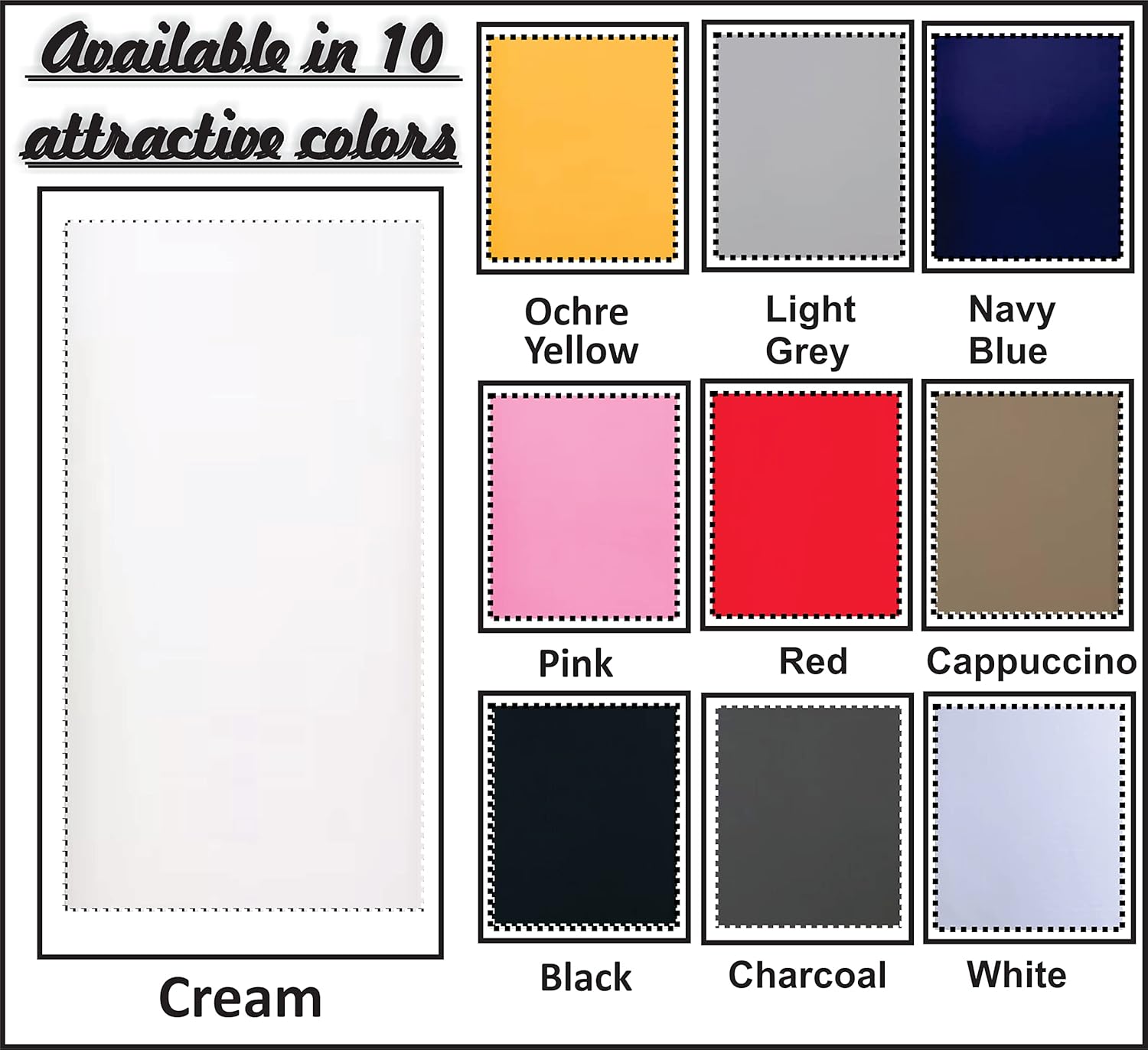 Funky Gadgets Roller Blinds Thermal Blackout Roller Blind, Easy Fit Child Safe Trimmable UV Protection Home Office Window Blinds, Cream Blind