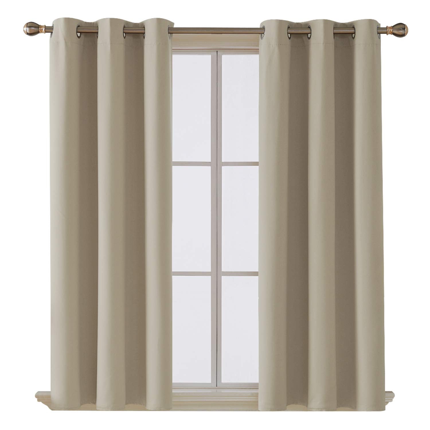 Machine-washable blackout curtains