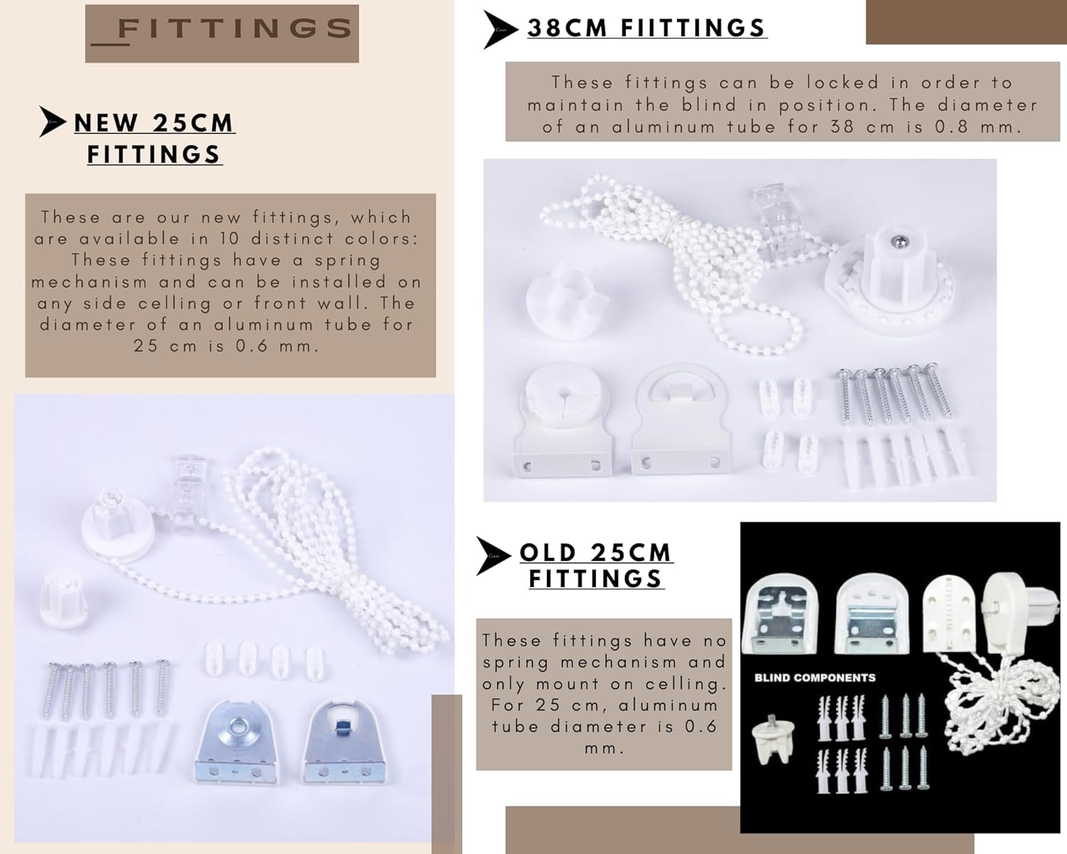 Funky Gadgets Blackout Roller Blinds Window Shades Easy Fit Thermal Roller Blind 3 Pass Black Out Fabric for Room Darkening Trimmable Child Safe Metal Tube Charcoal Grey