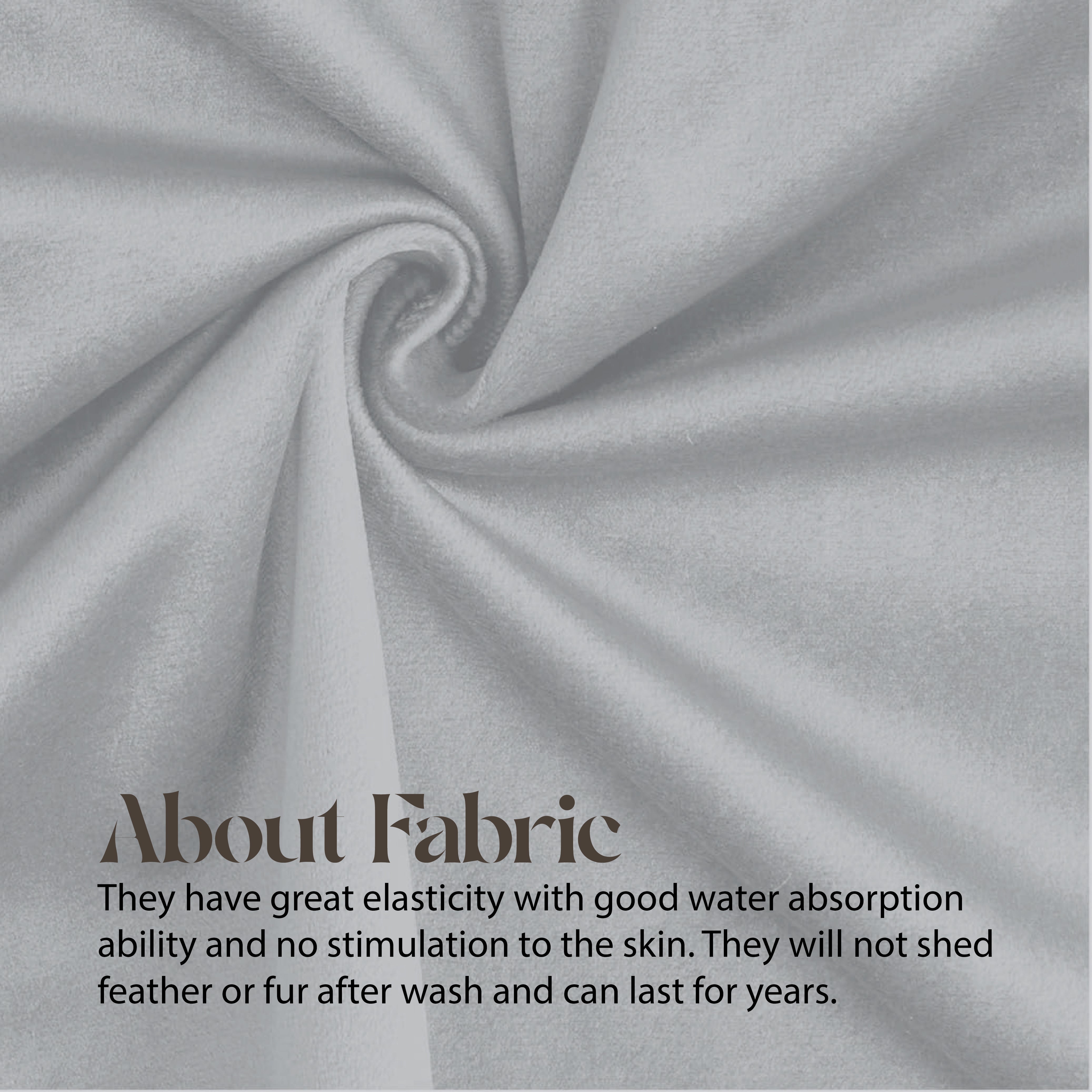 Velvet Cushion Covers 45 x 45 cm - Silver grey