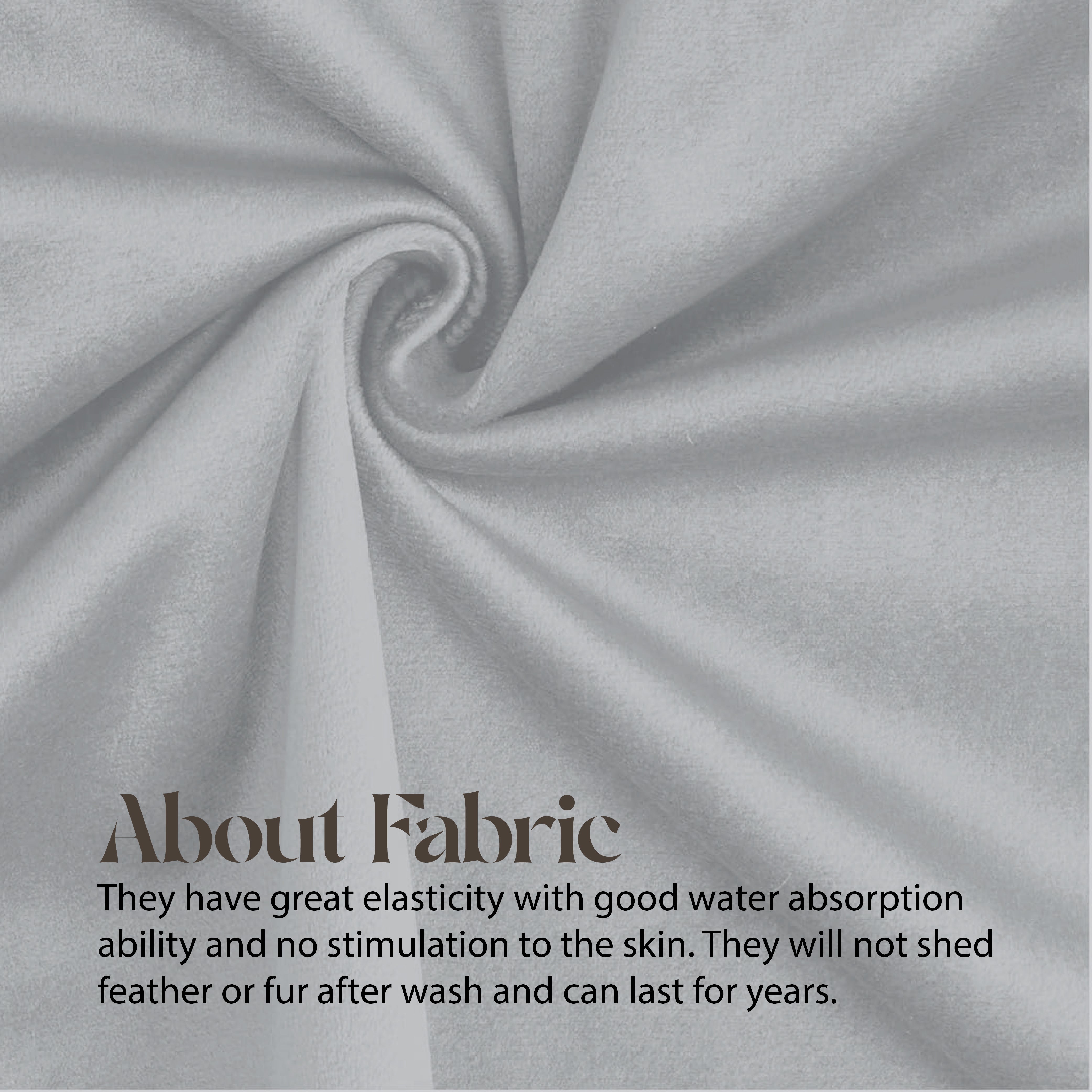 Velvet Cushion Covers 45 x 45 cm - Silver grey