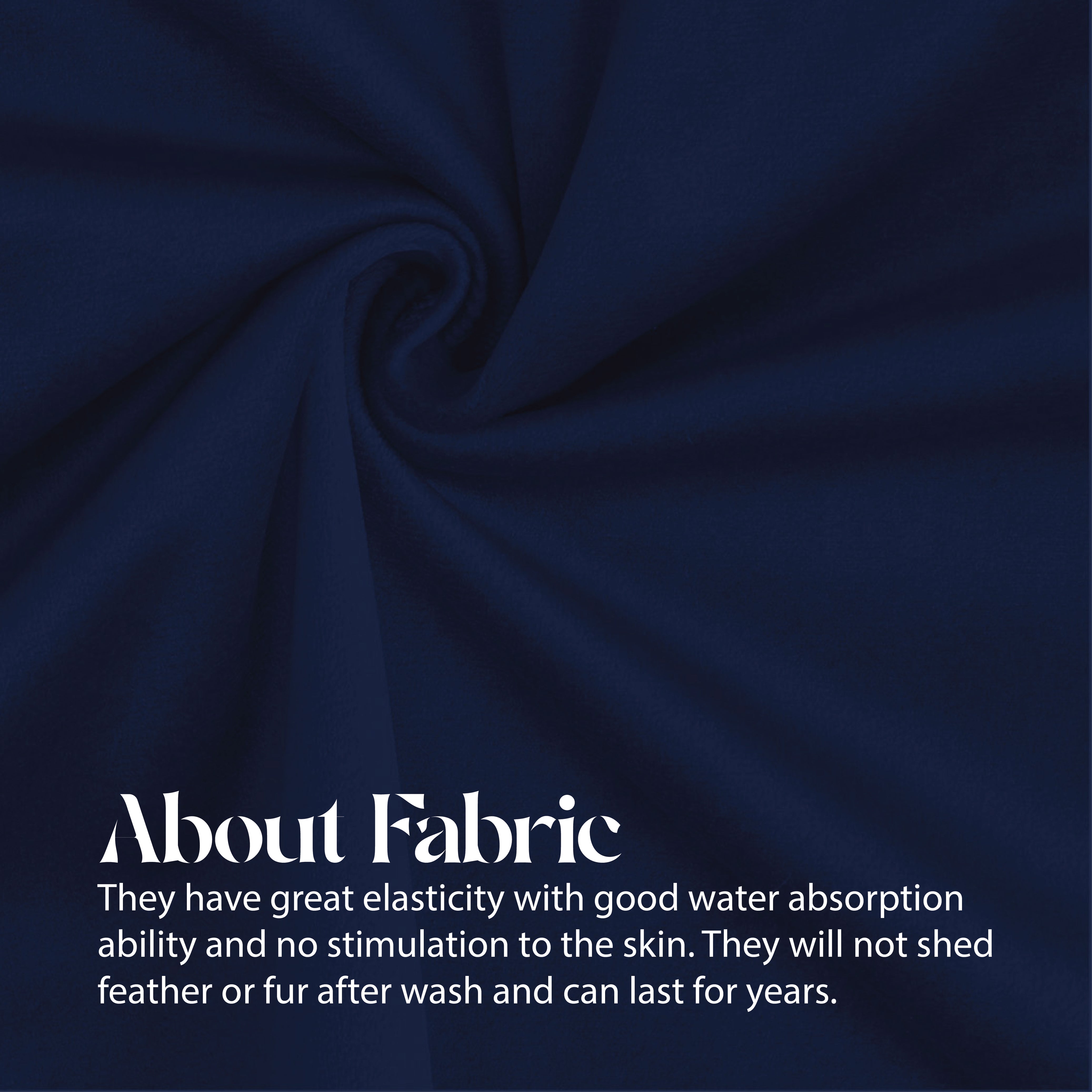 Velvet Cushion Covers 45 x 45 cm - Navy blue