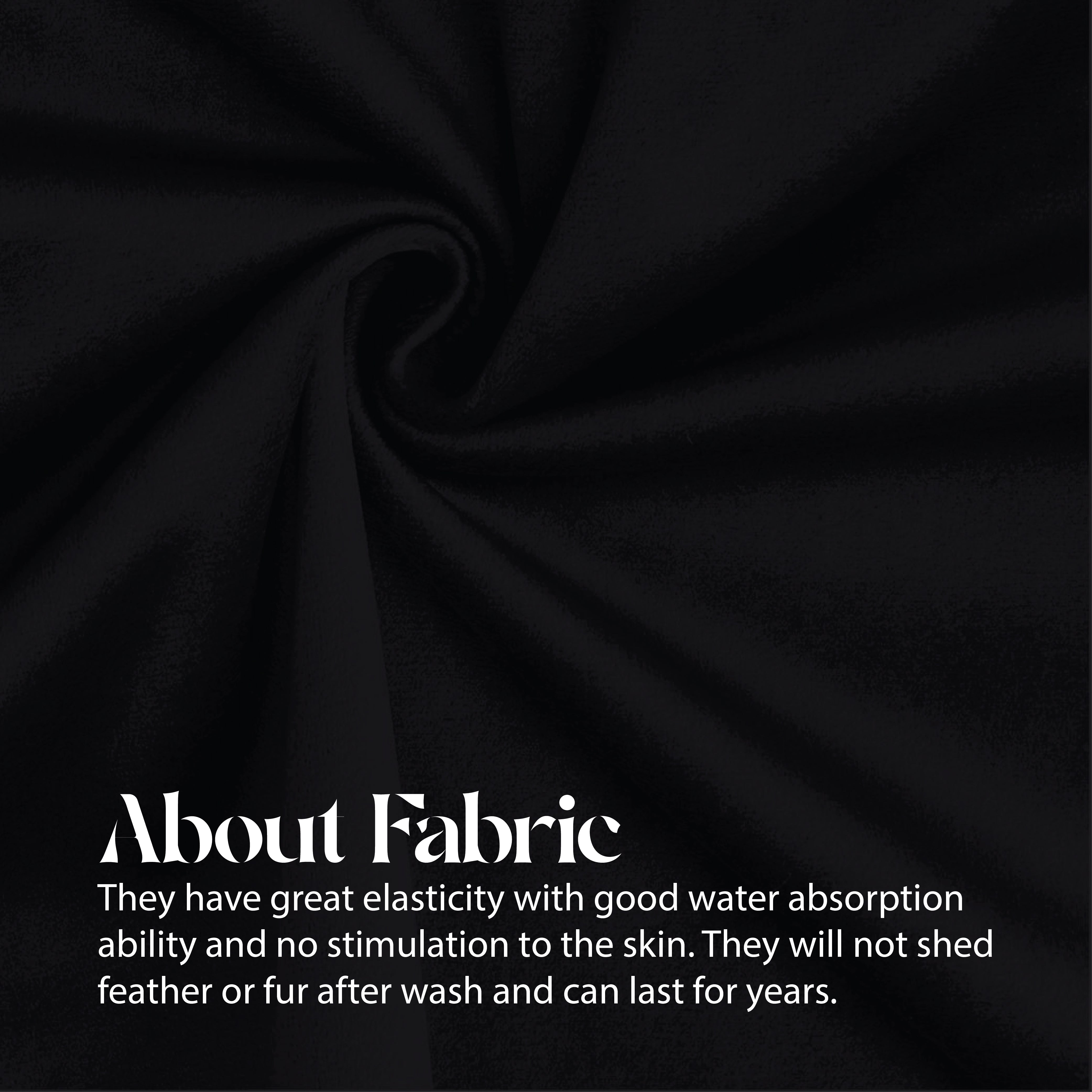 Velvet Cushion Covers 45 x 45 cm - Black