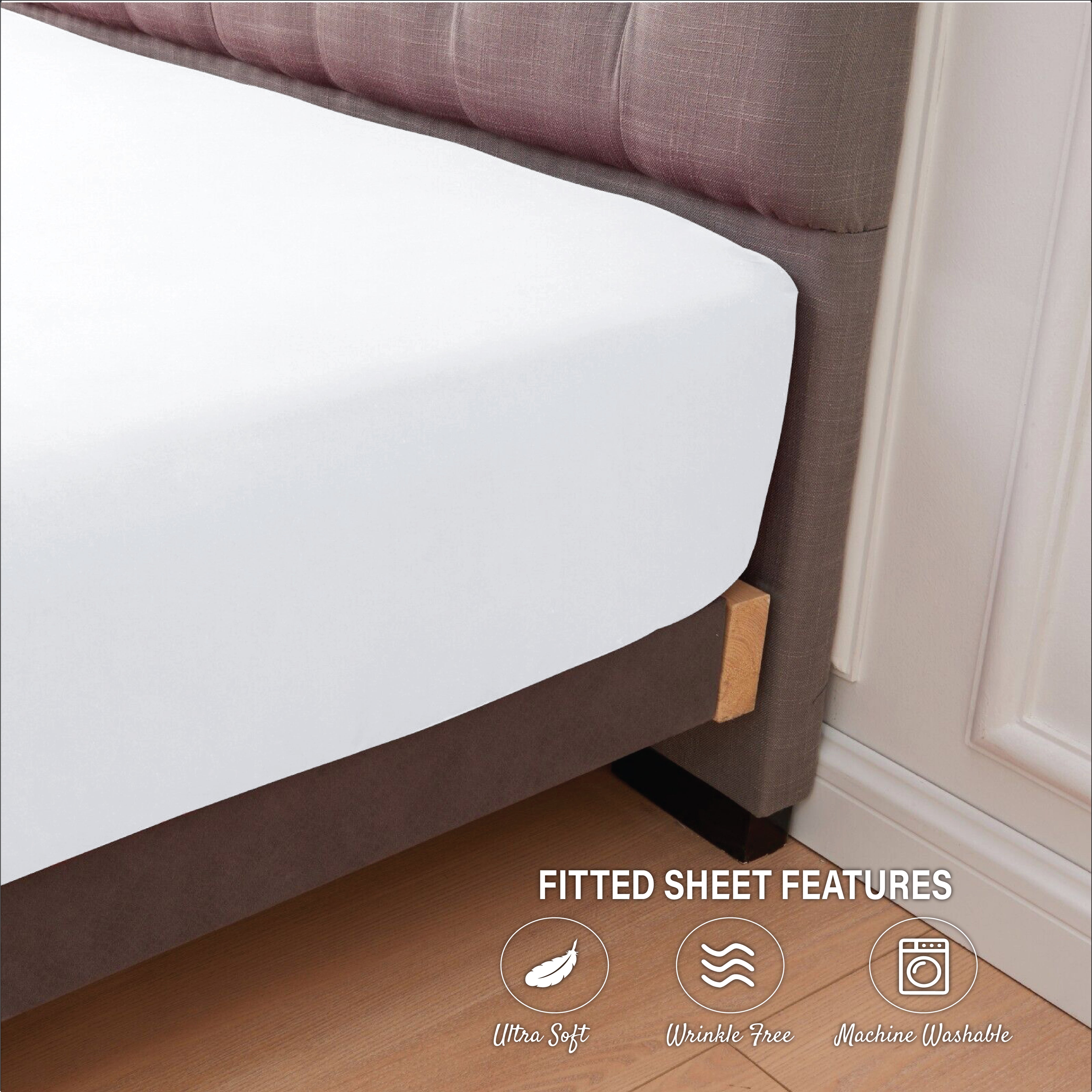 Easy-care fitted sheets