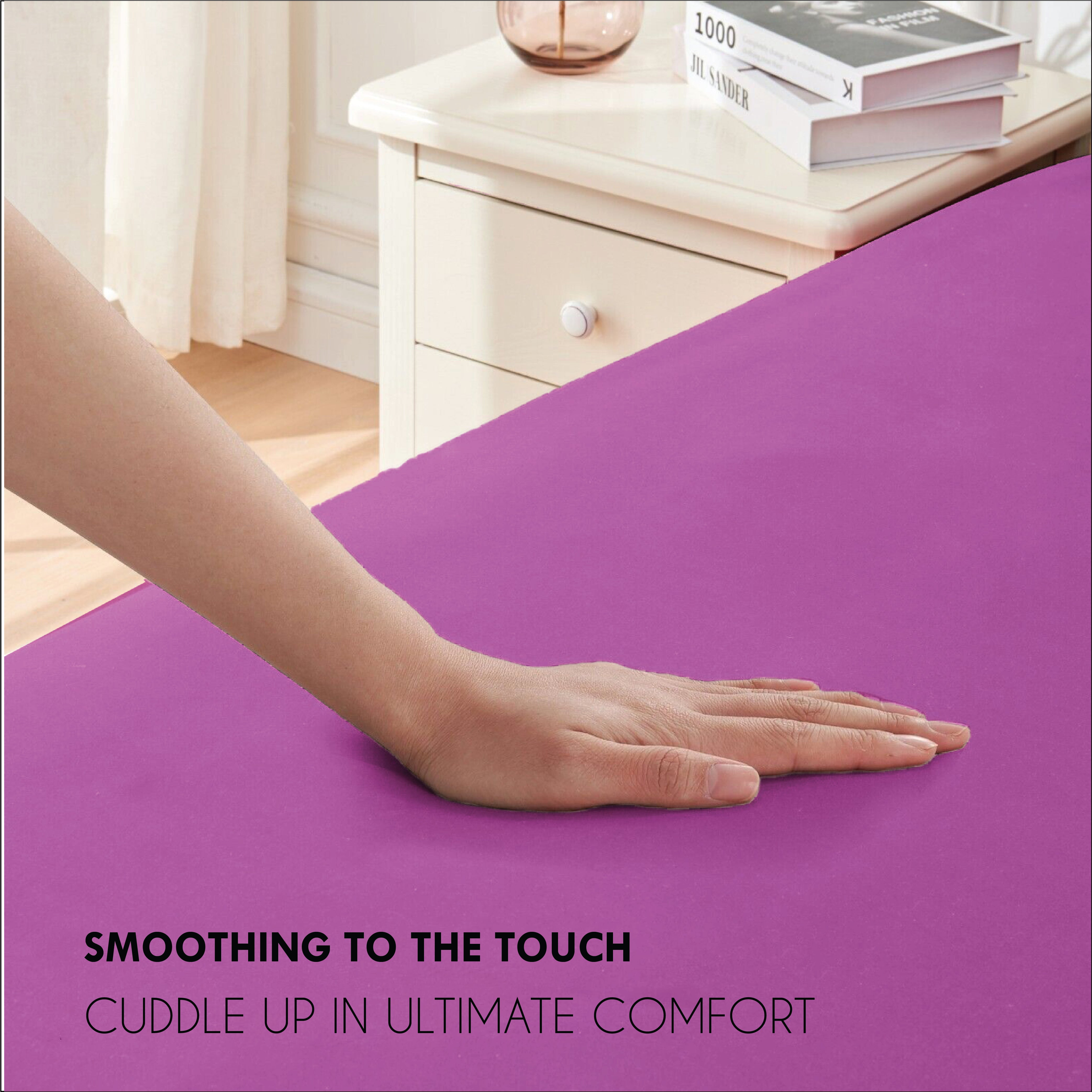 Cool touch microfiber sheets