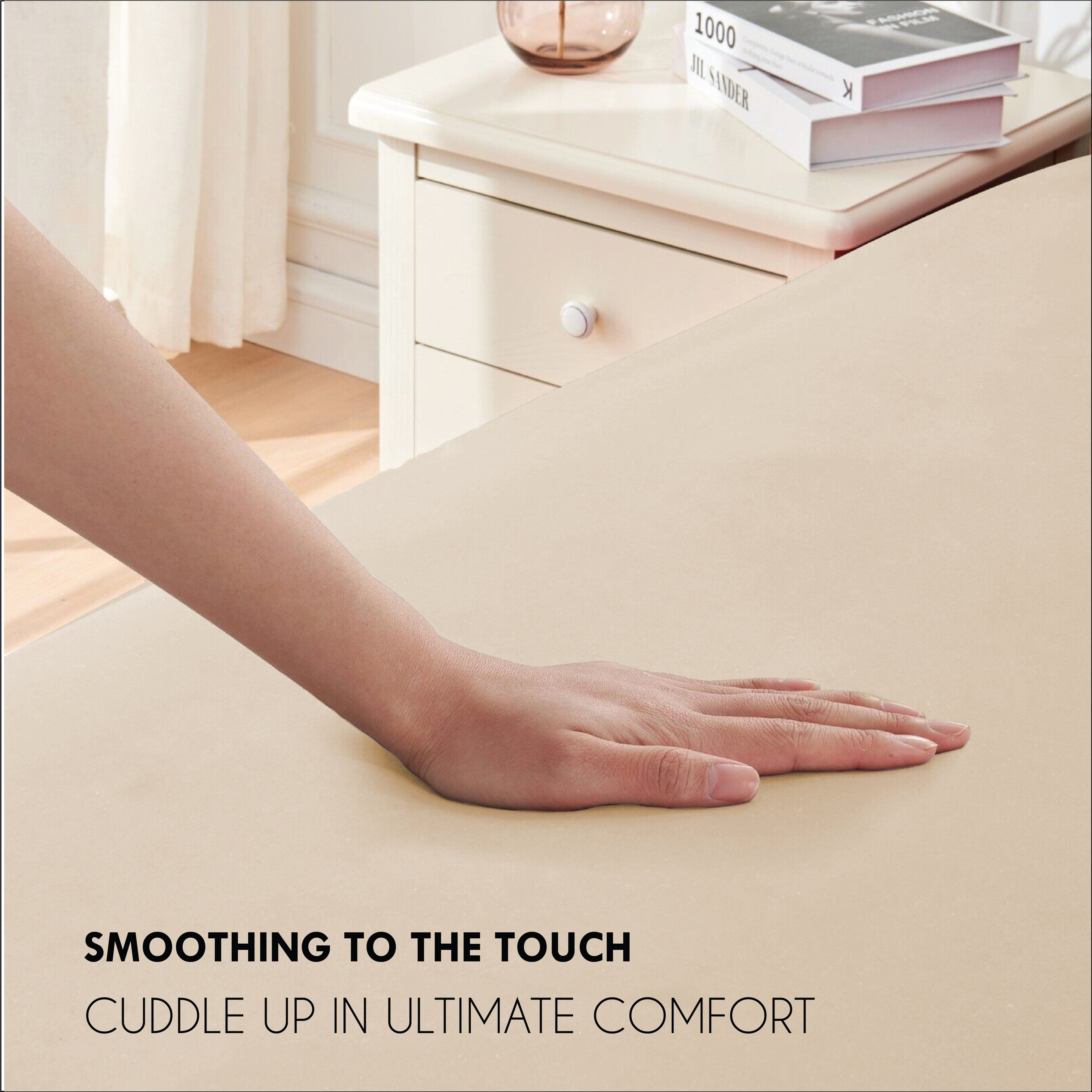 Cool touch microfiber sheets