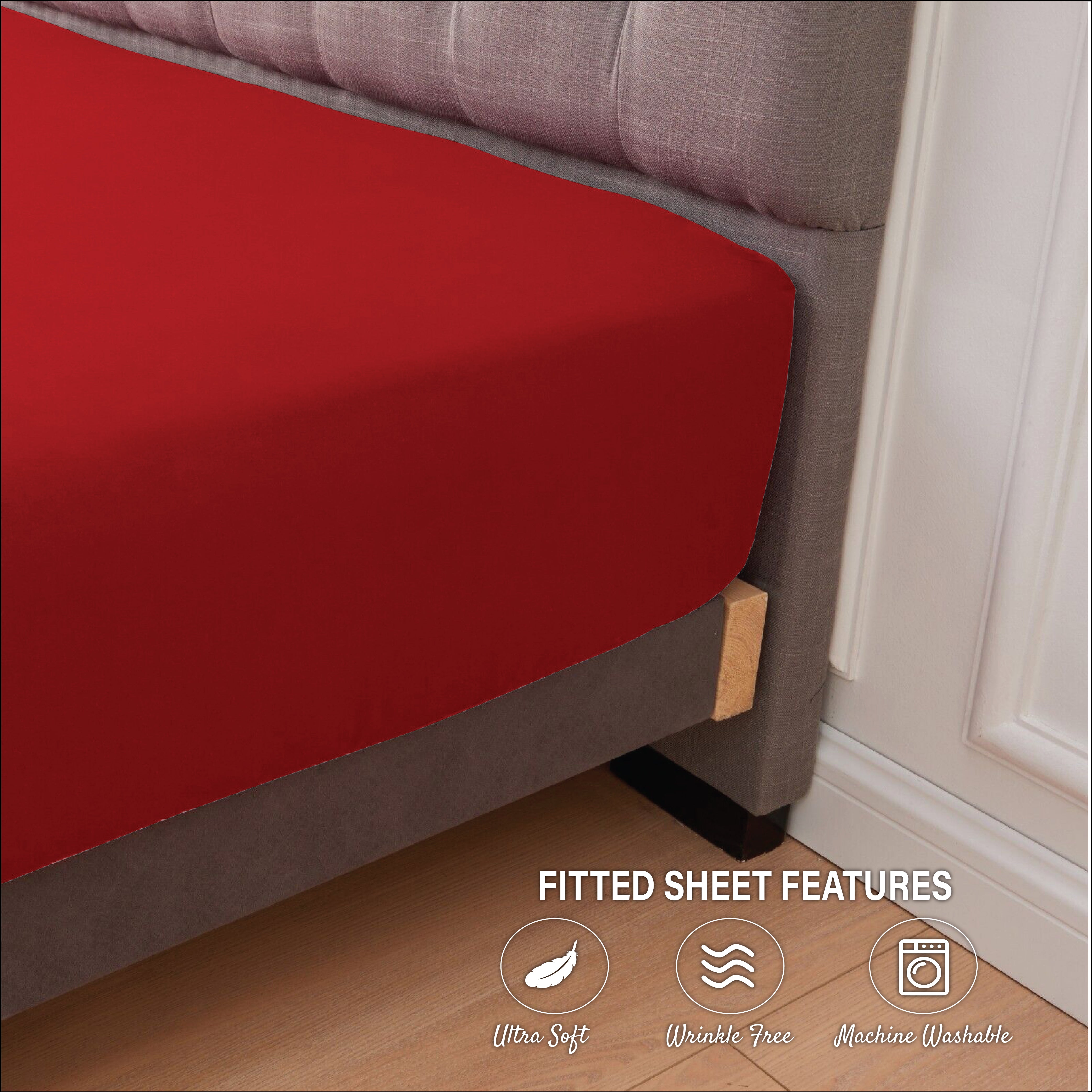 Easy-care fitted sheets