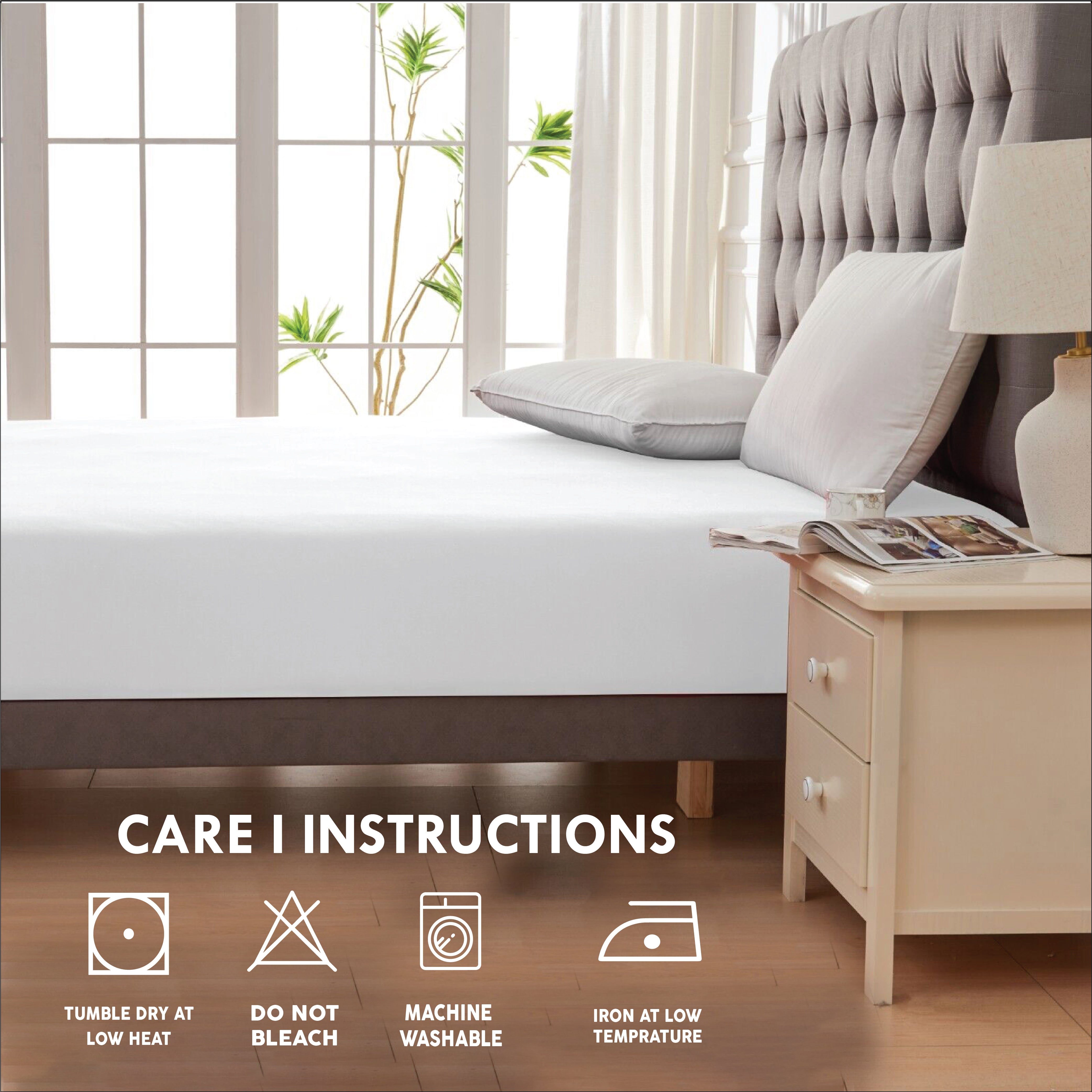   Wrinkle-resistant fitted sheets