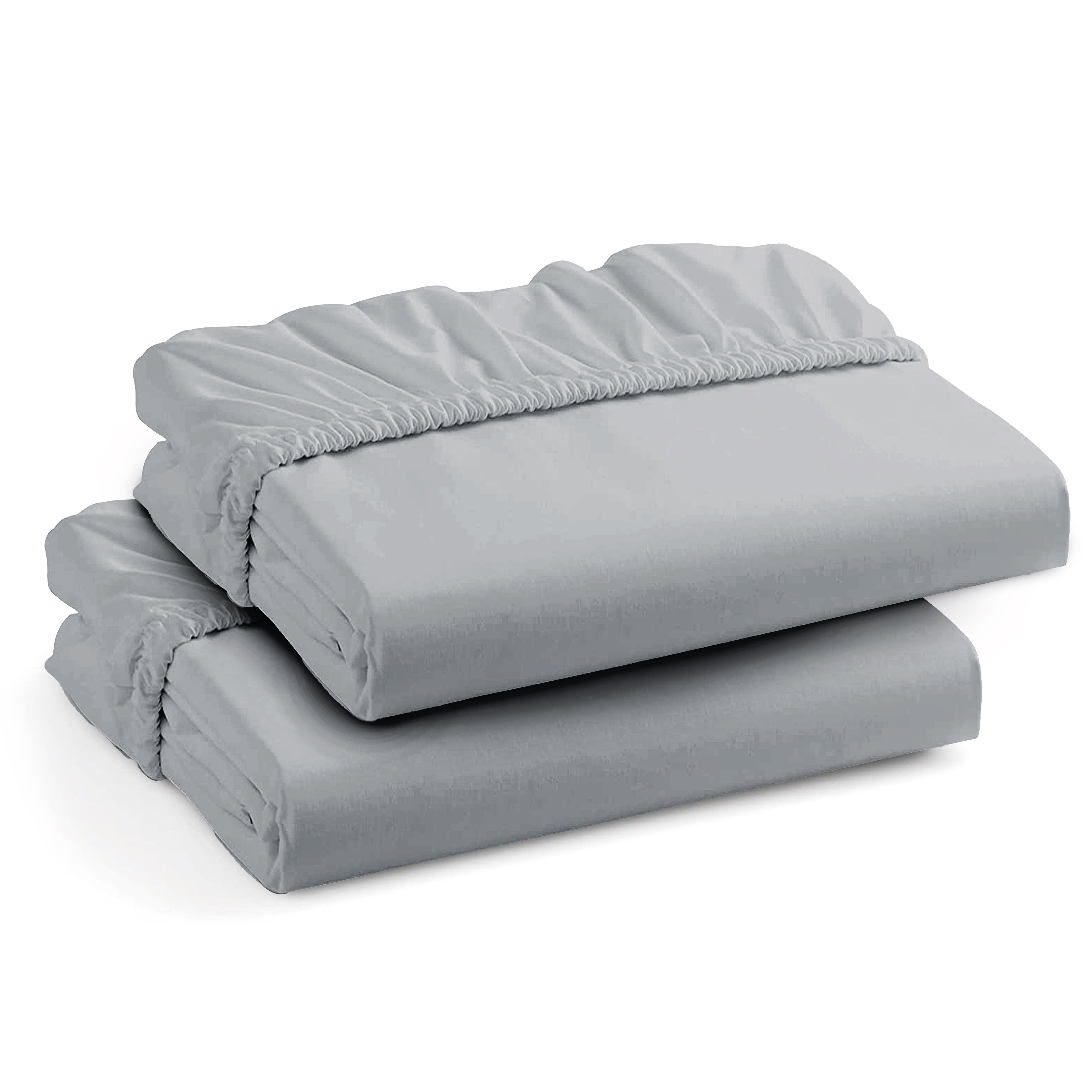 Funky gadgets Grey Luxury Poly Cotton Extra Deep Fitted Sheet Bed Sheets Bedding Set Mattress Toper Bedsheets Easy wash Fabric Pocket Bedding Sets