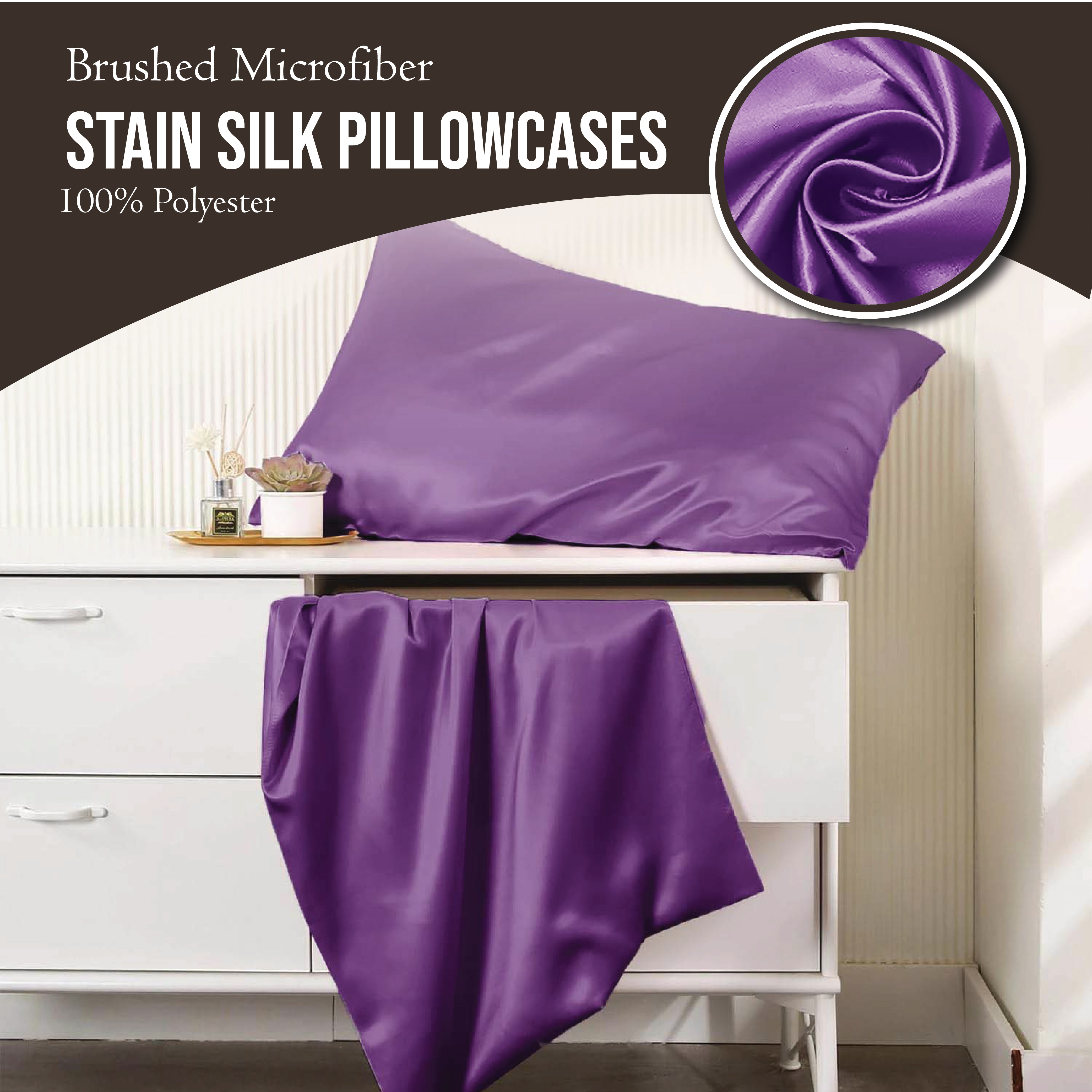  Envelope closure silk pillowcase