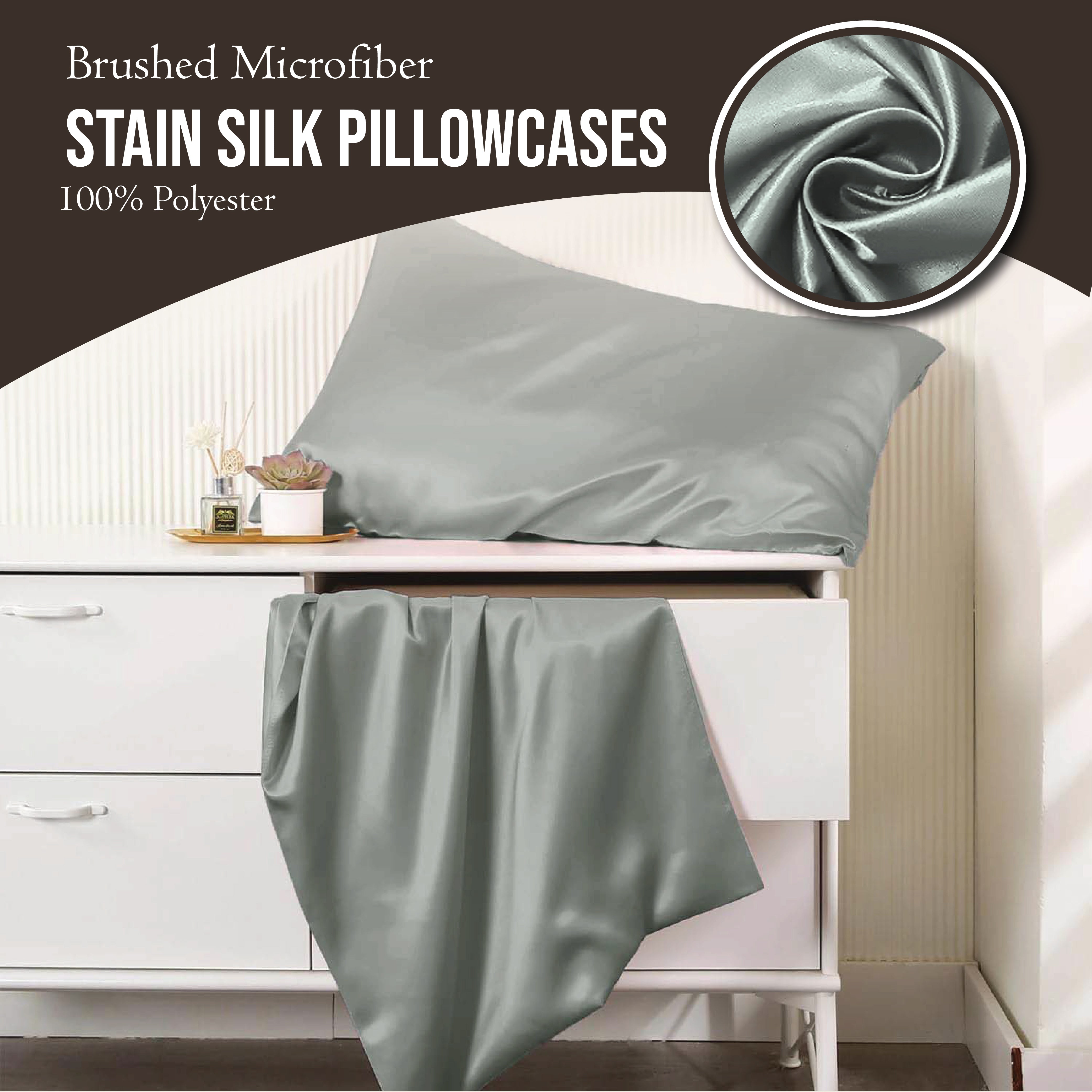  Breathable silk pillowcase