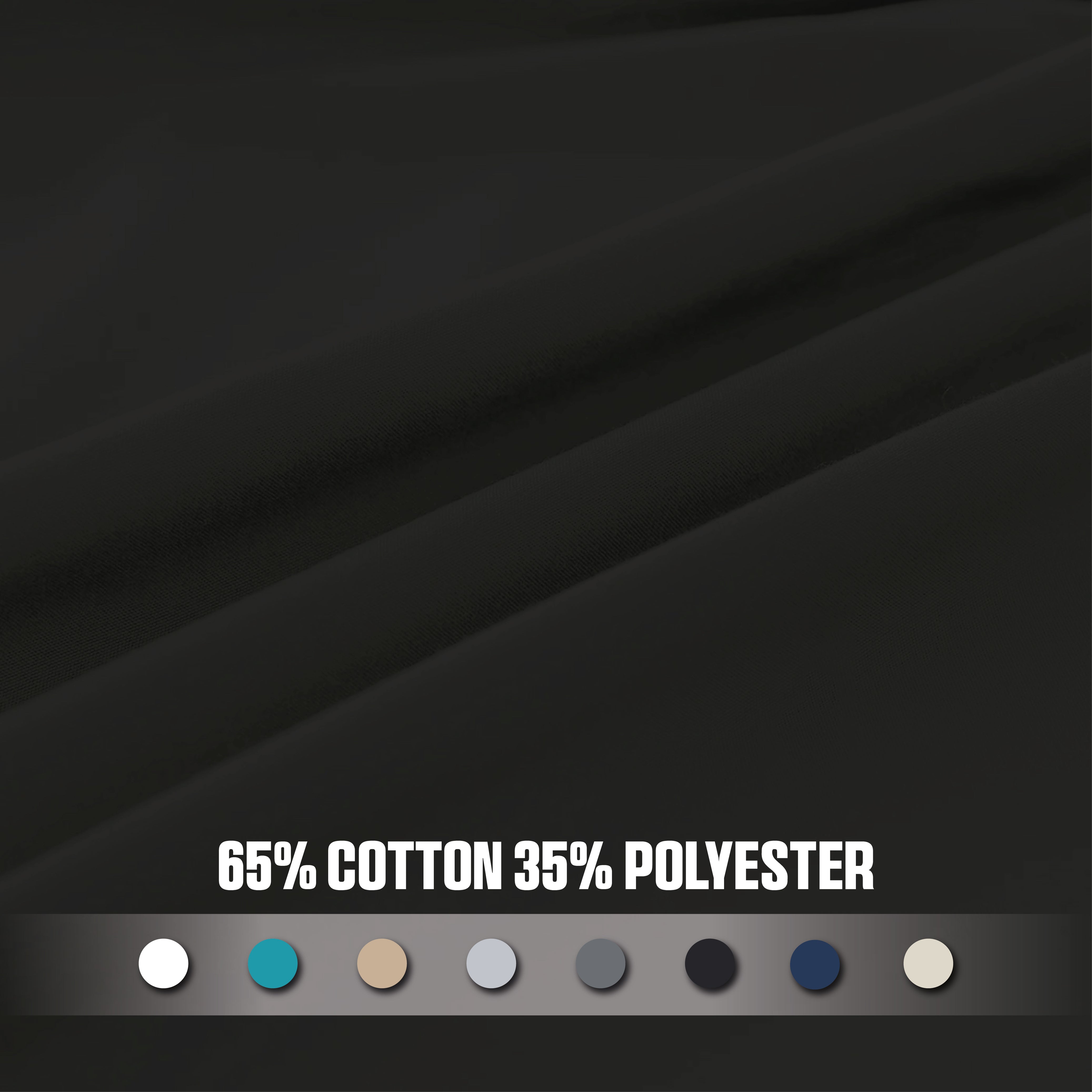 Funky gadgets Black Luxury Poly Cotton Extra Deep Fitted Sheet Bed Sheets Bedding Set Mattress Toper Bedsheets Easy wash Fabric Pocket Bedding Sets