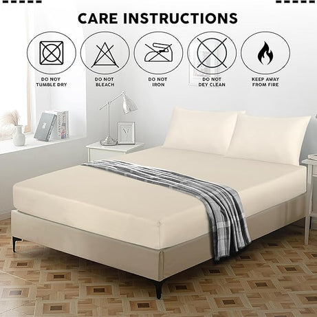 Deep pocket fitted sheets