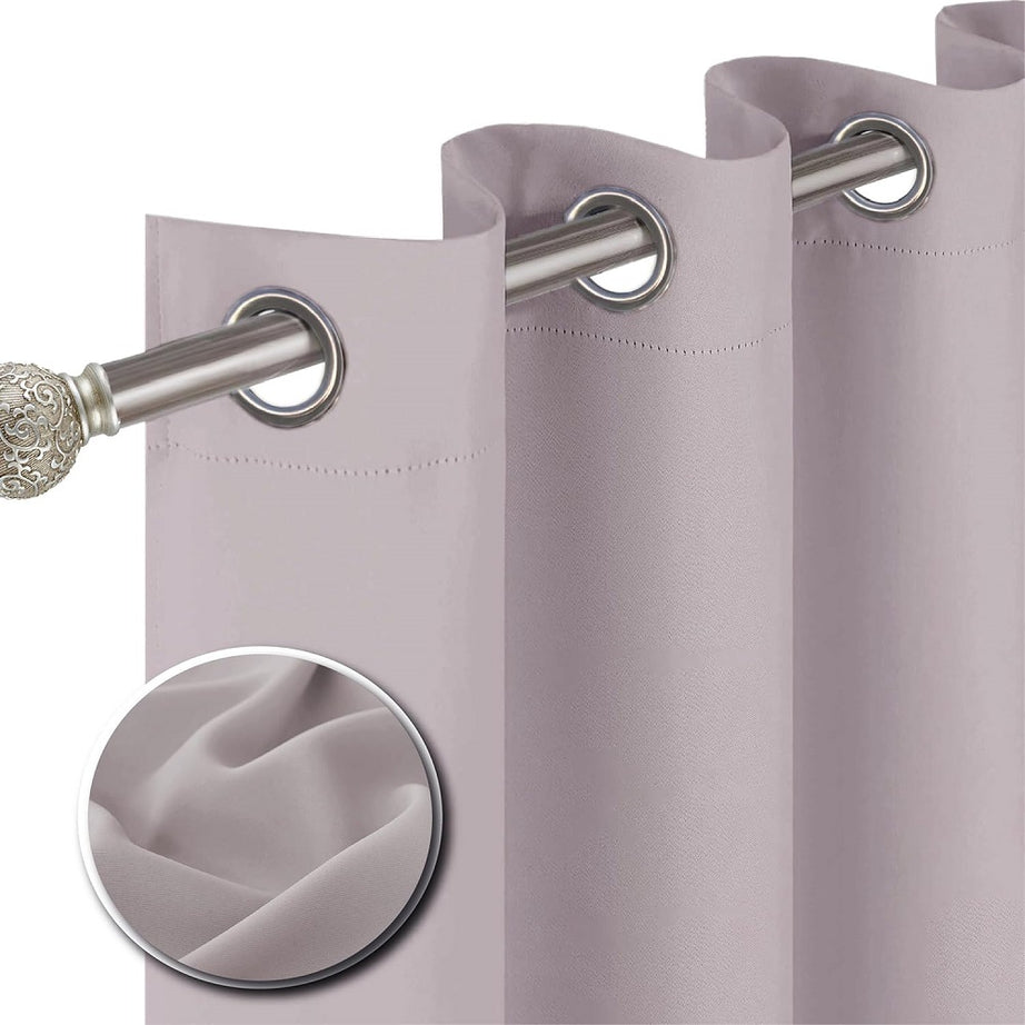 Machine-washable blackout curtains