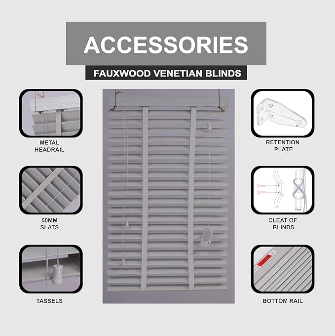 Easy to fit Faux wood blind