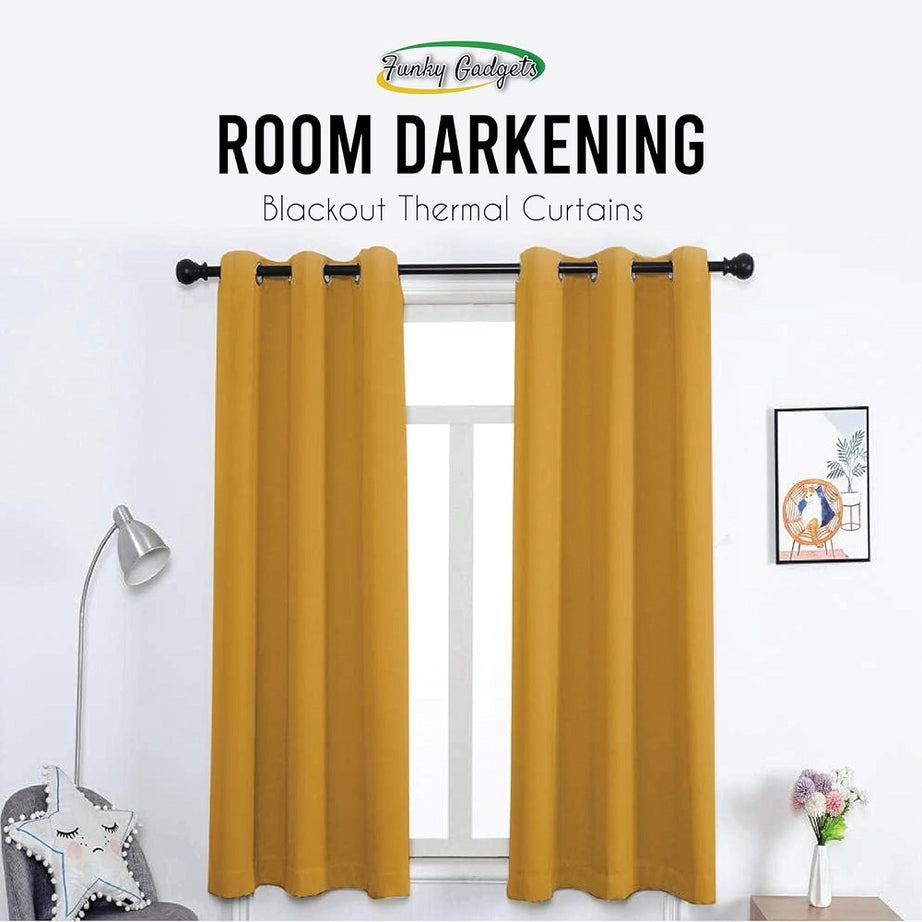  UV-protective blackout curtains