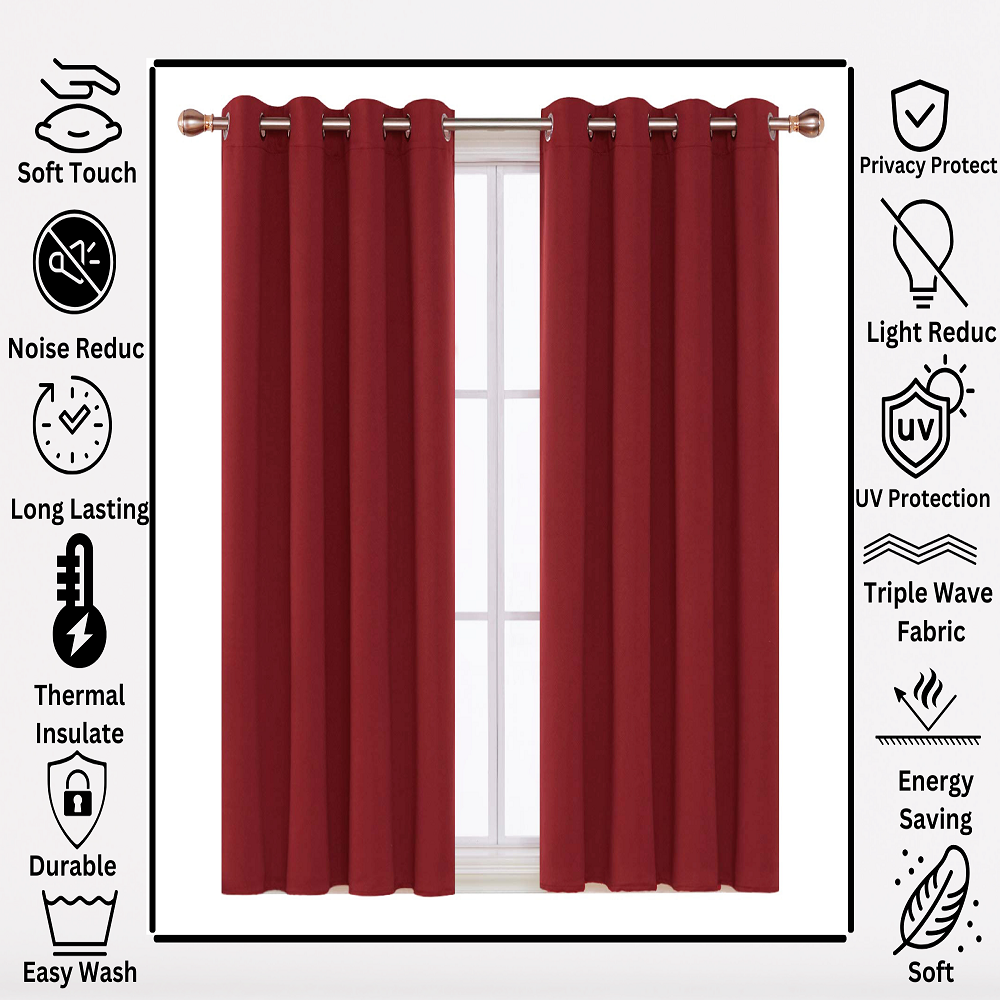 Full blackout curtains