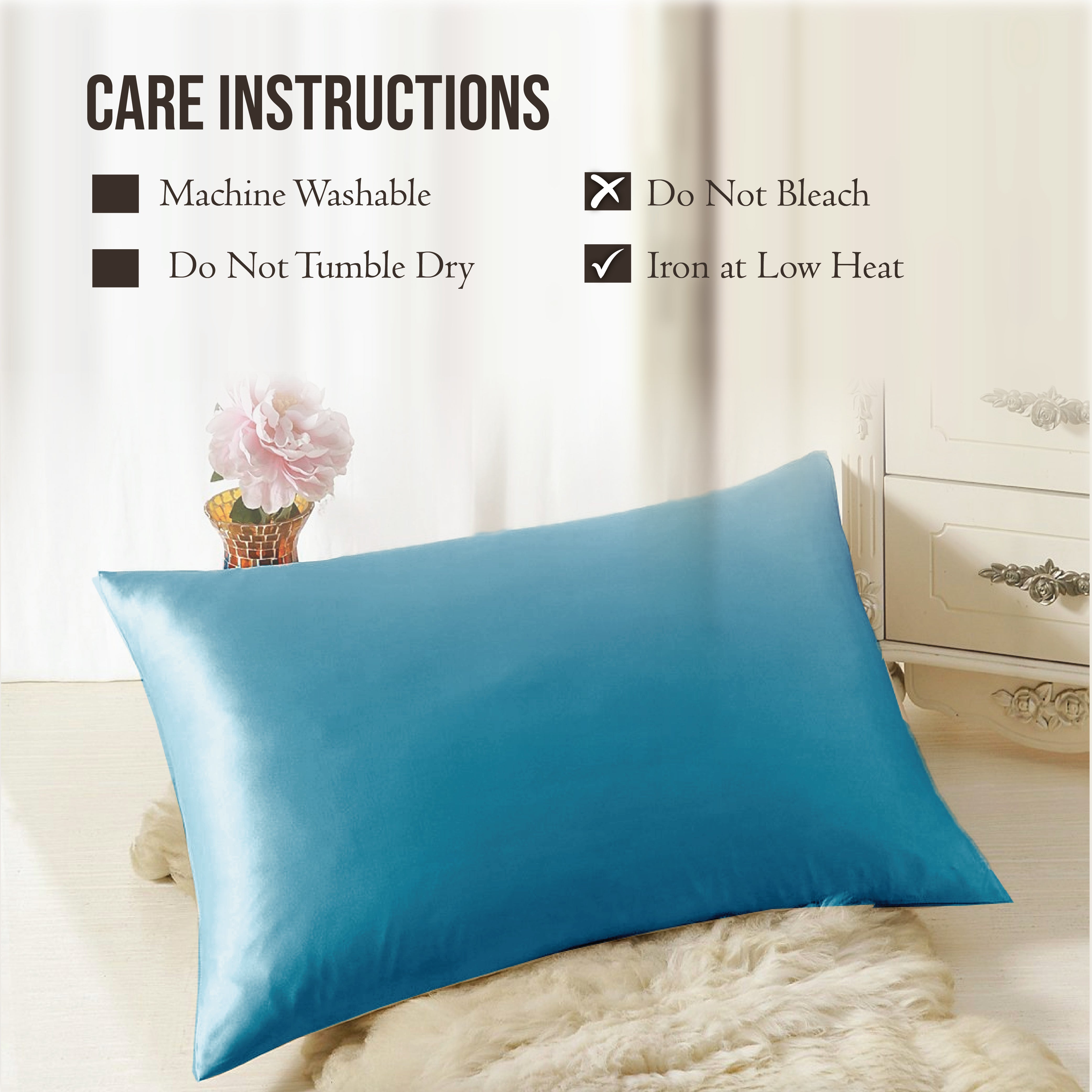  Machine washable silk pillowcase
