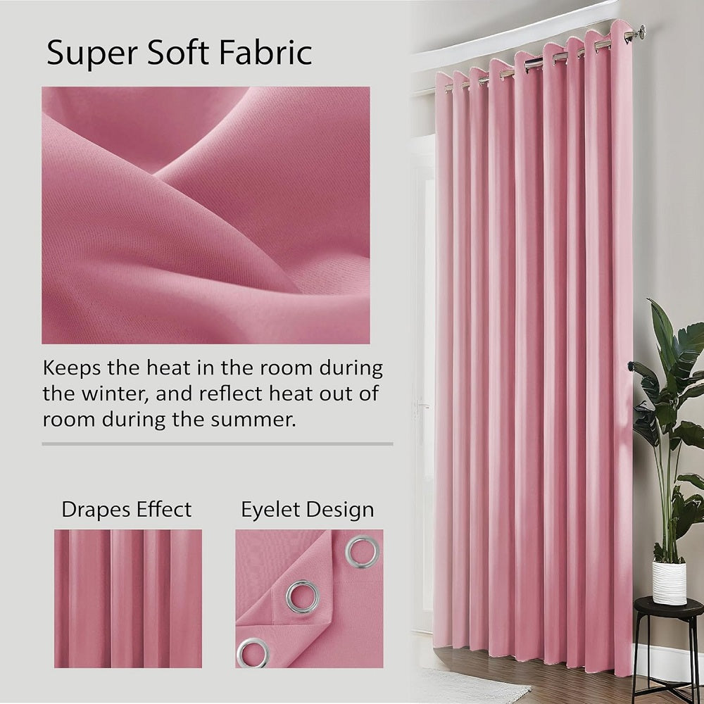 Floor-to-ceiling blackout curtains