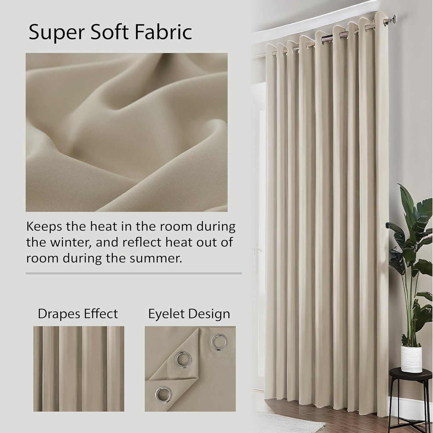  Noise-reducing blackout curtains