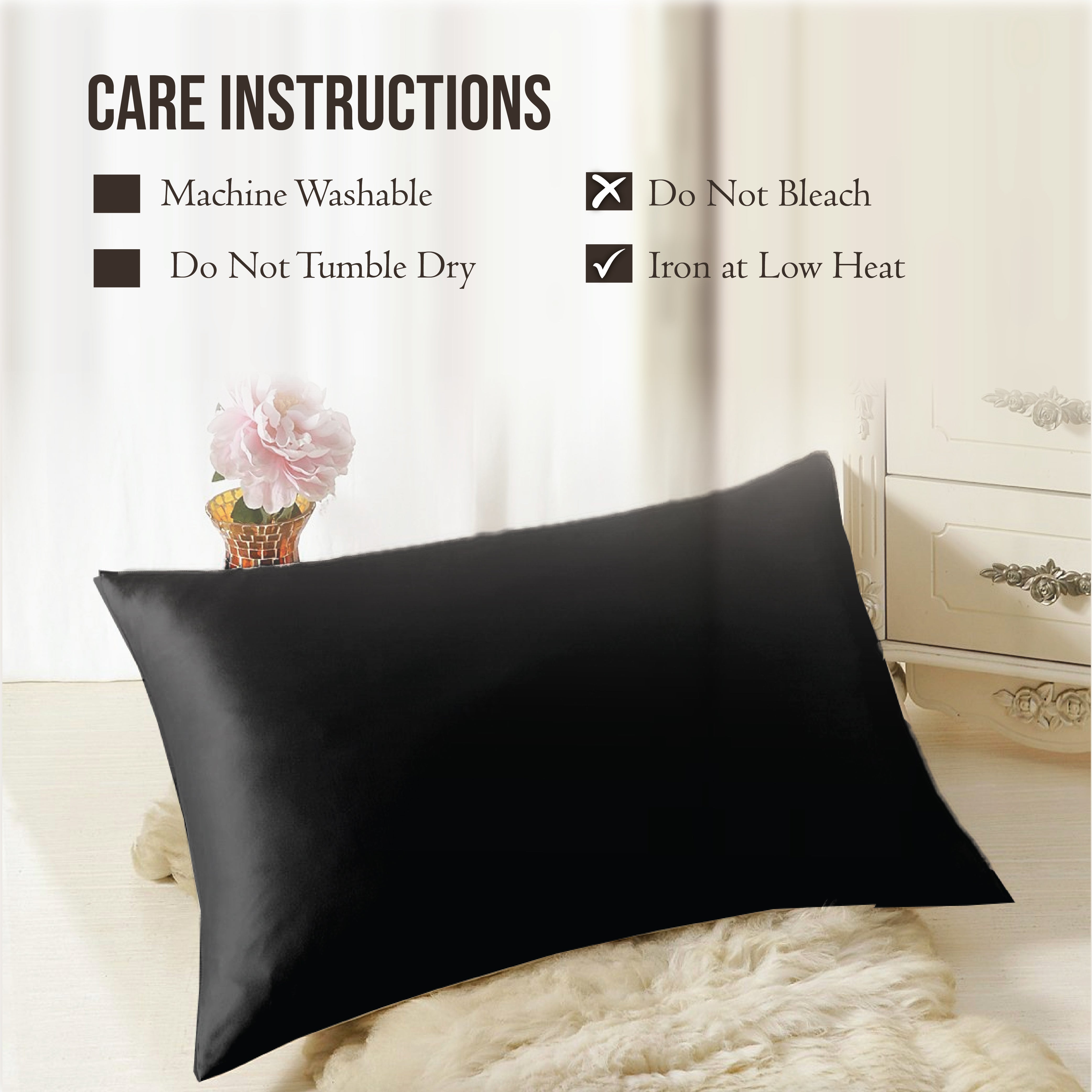  Machine washable silk pillowcase