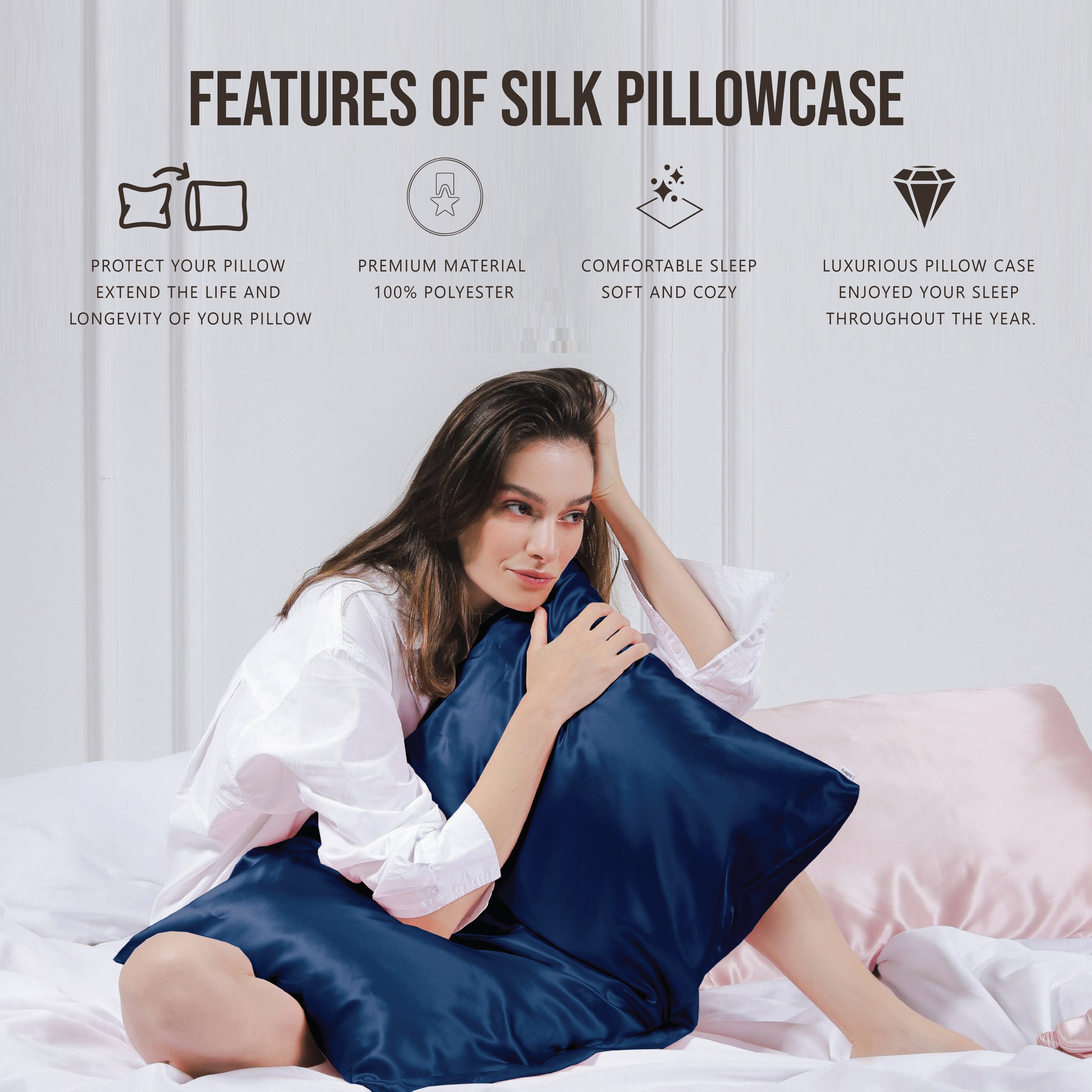  Machine washable silk pillowcase
