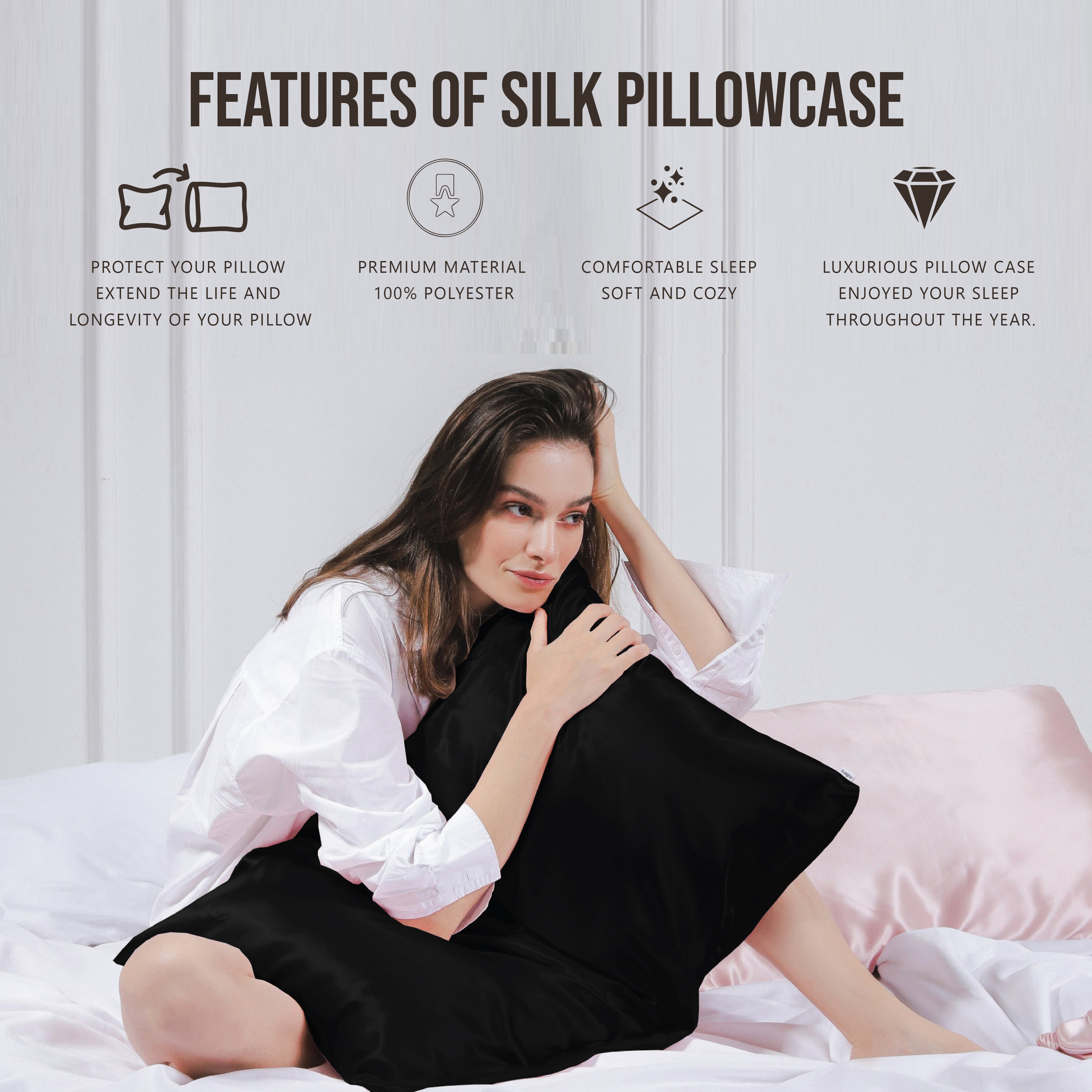  Smooth silk pillowcase