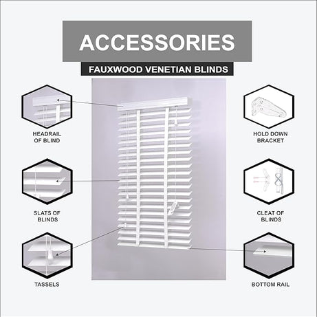 Easy to fit Faux wood blind
