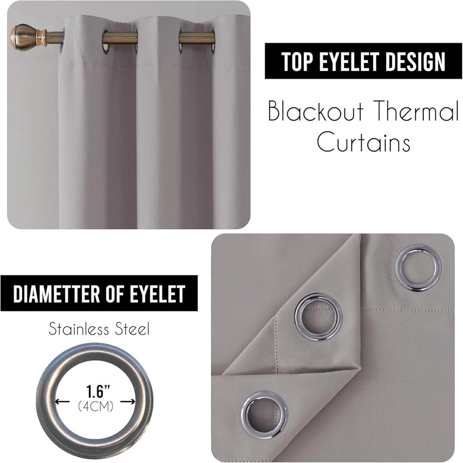 Floor-to-ceiling blackout curtains UK