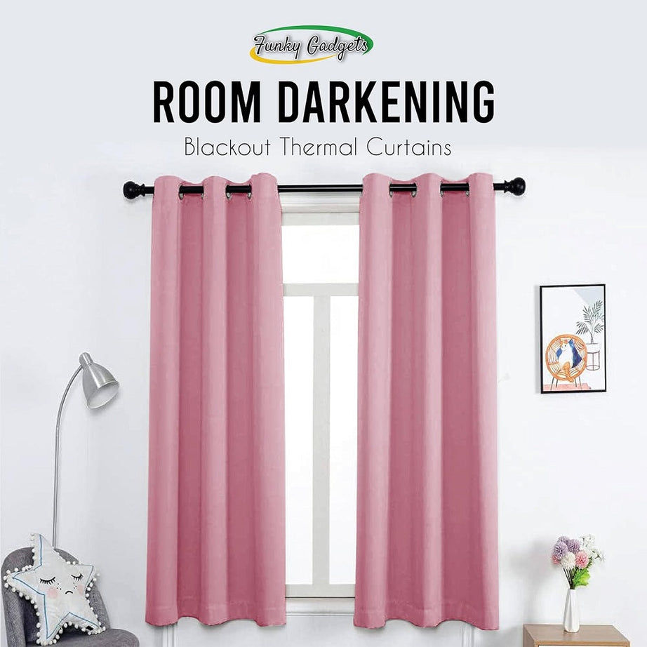 Machine-washable blackout curtains