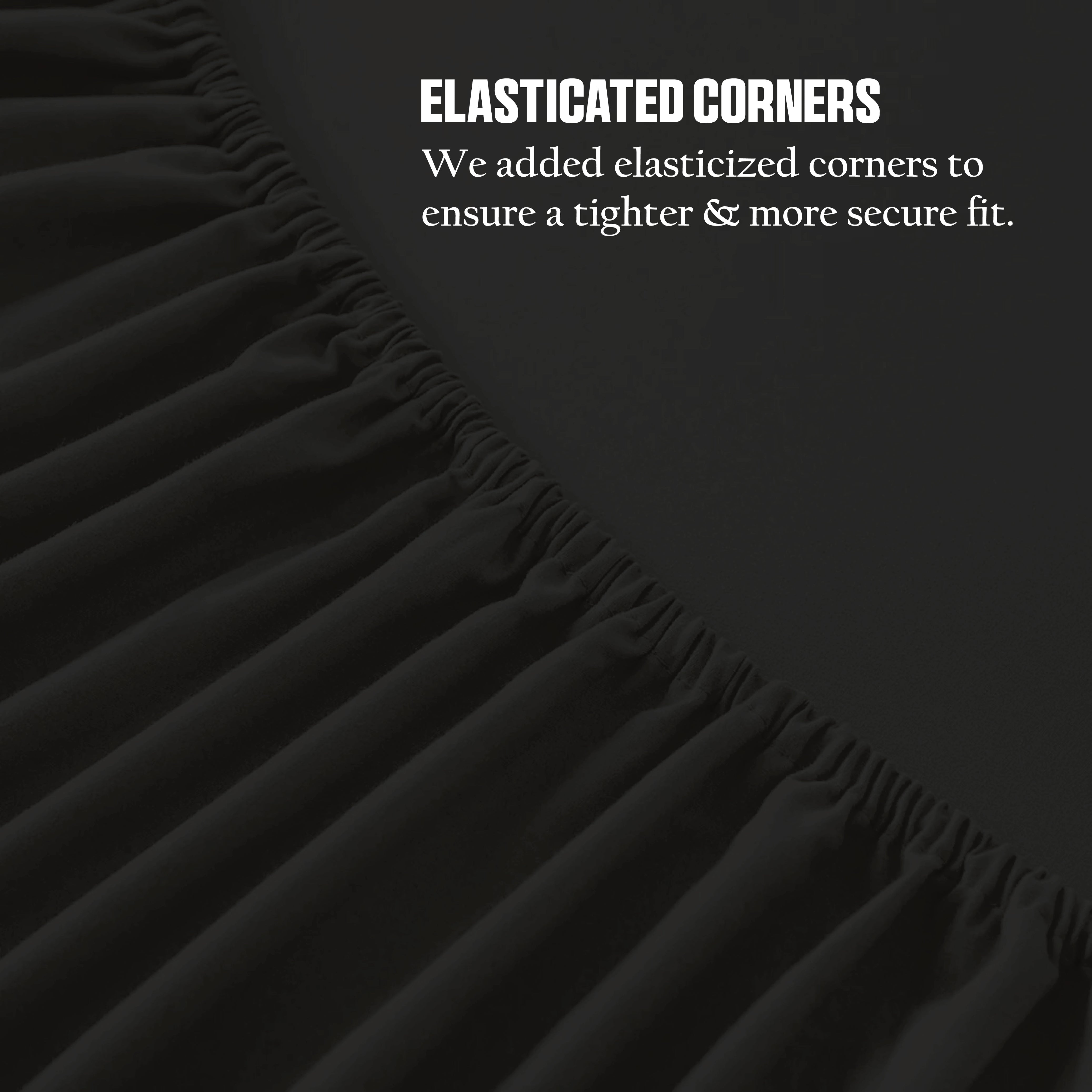 Funky gadgets Black Luxury Poly Cotton Extra Deep Fitted Sheet Bed Sheets Bedding Set Mattress Toper Bedsheets Easy wash Fabric Pocket Bedding Sets