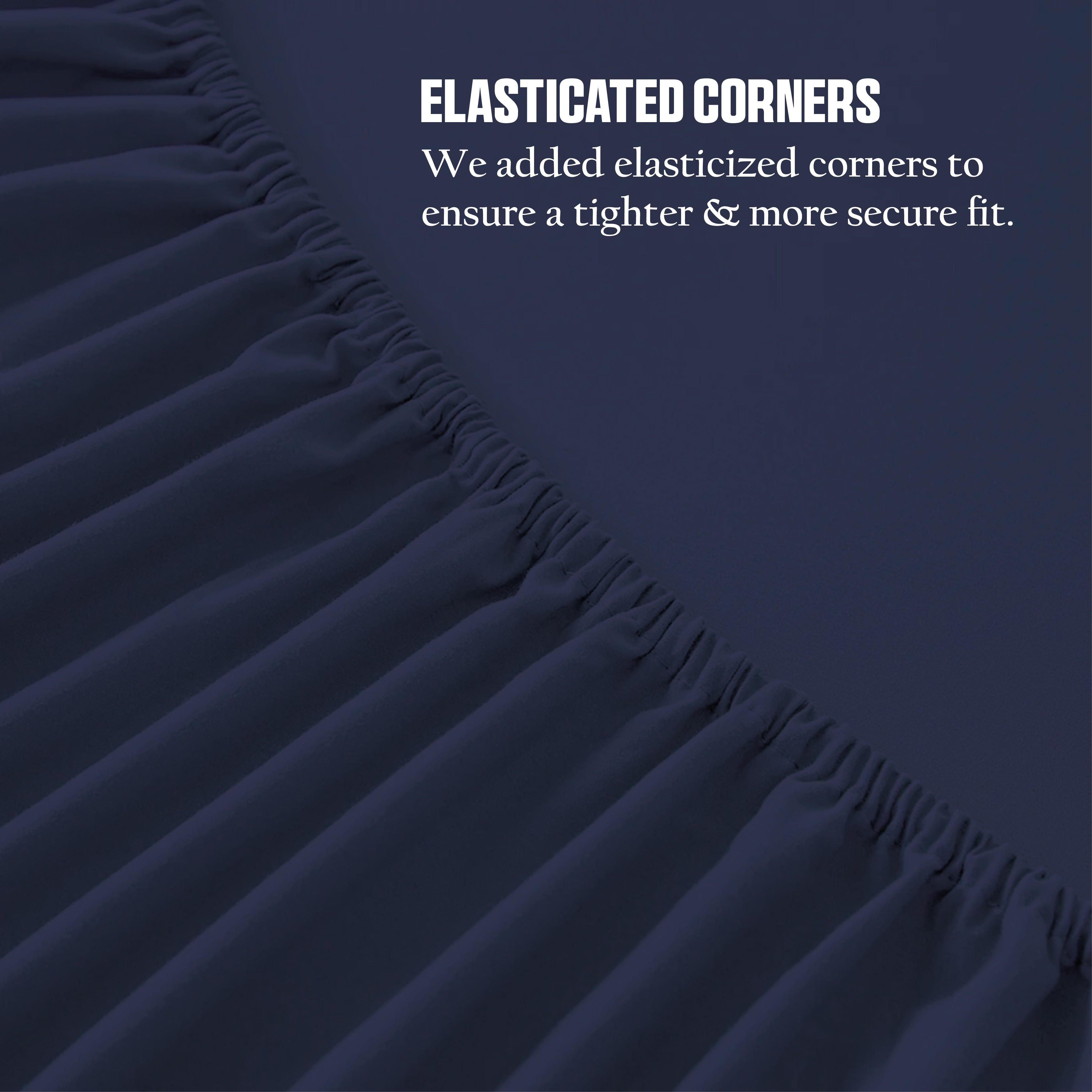 Funky gadgets Navy Luxury Poly Cotton Extra Deep Fitted Sheet Bed Sheets Bedding Set Mattress Toper Bedsheets Easy wash Fabric Pocket Bedding Sets