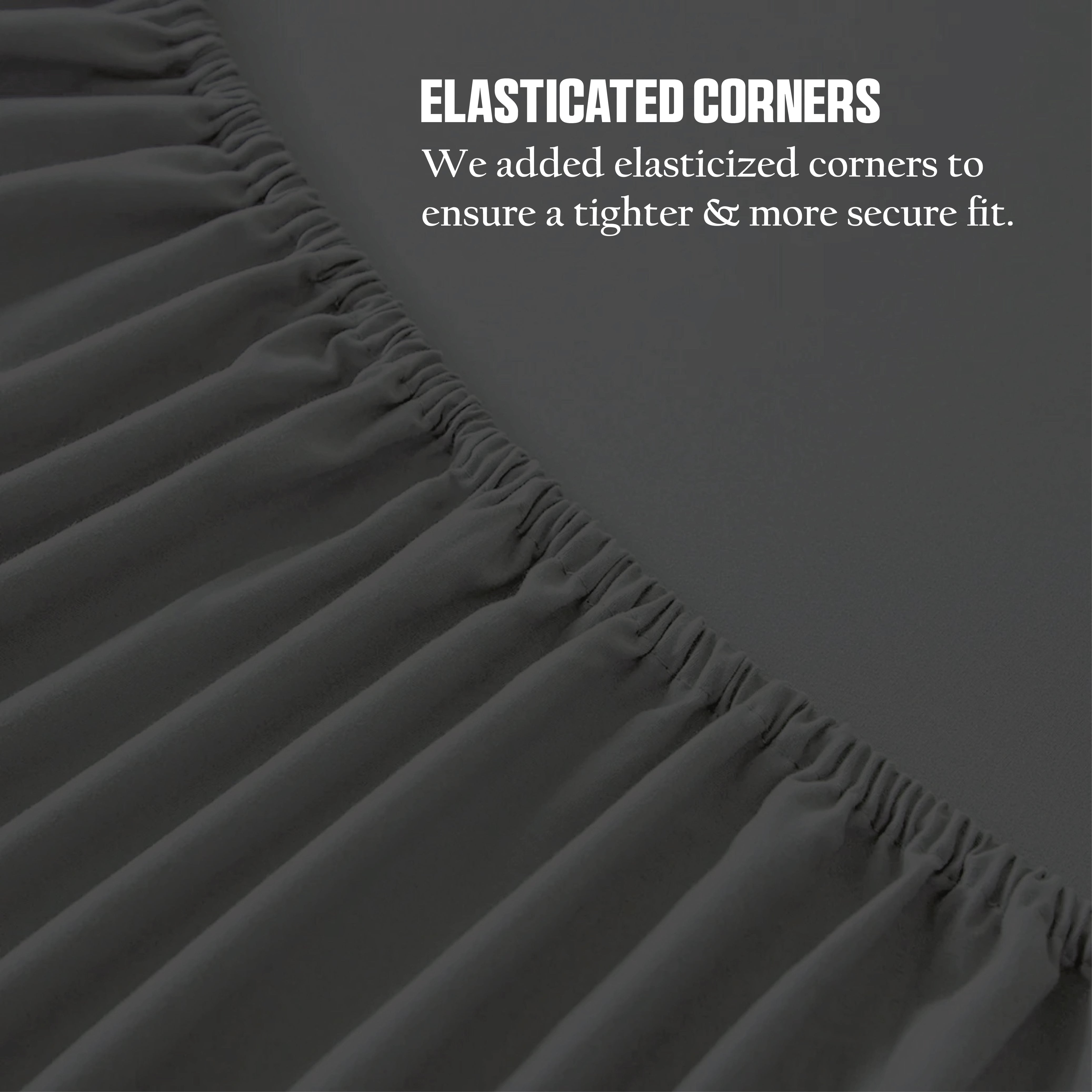 Funky gadgets Charcoal Luxury Poly Cotton Extra Deep Fitted Sheet Bed Sheets Bedding Set Mattress Toper Bedsheets Easy wash Fabric Pocket Bedding Sets