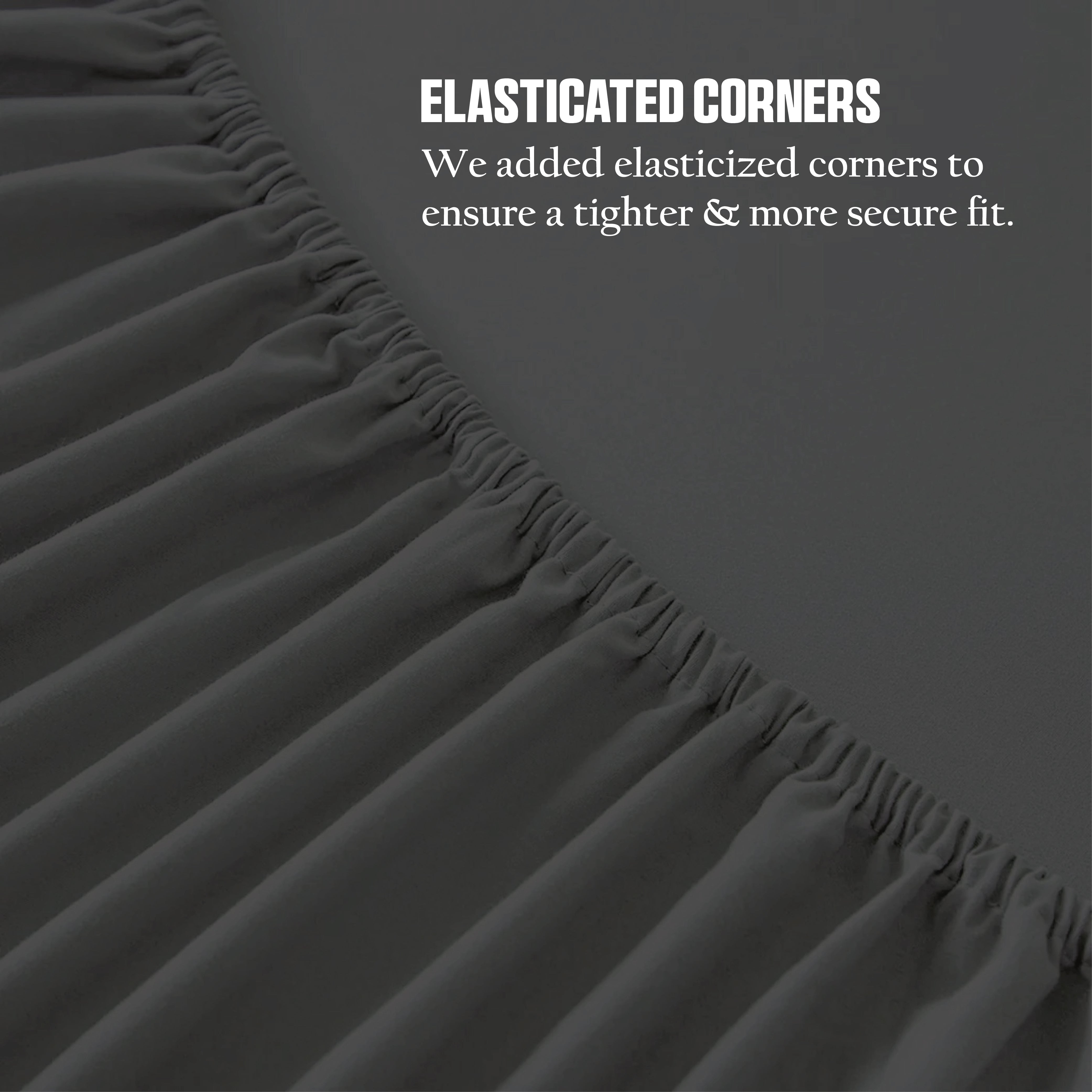 Funky gadgets Charcoal Luxury Poly Cotton Extra Deep Fitted Sheet Bed Sheets Bedding Set Mattress Toper Bedsheets Easy wash Fabric Pocket Bedding Sets