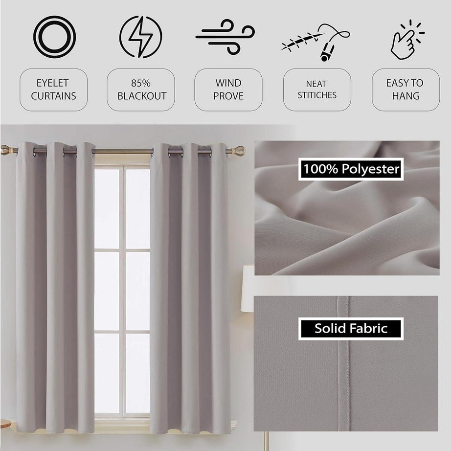 Floor-to-ceiling blackout curtains