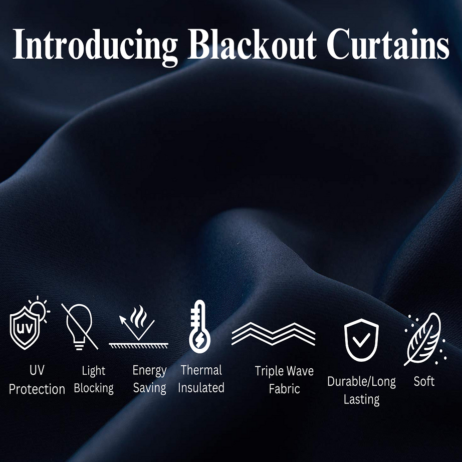 Blackout bedroom curtains