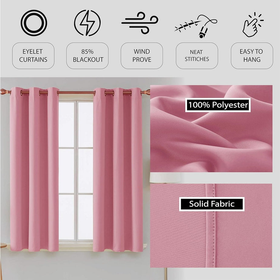 Thermal-insulated blackout curtains