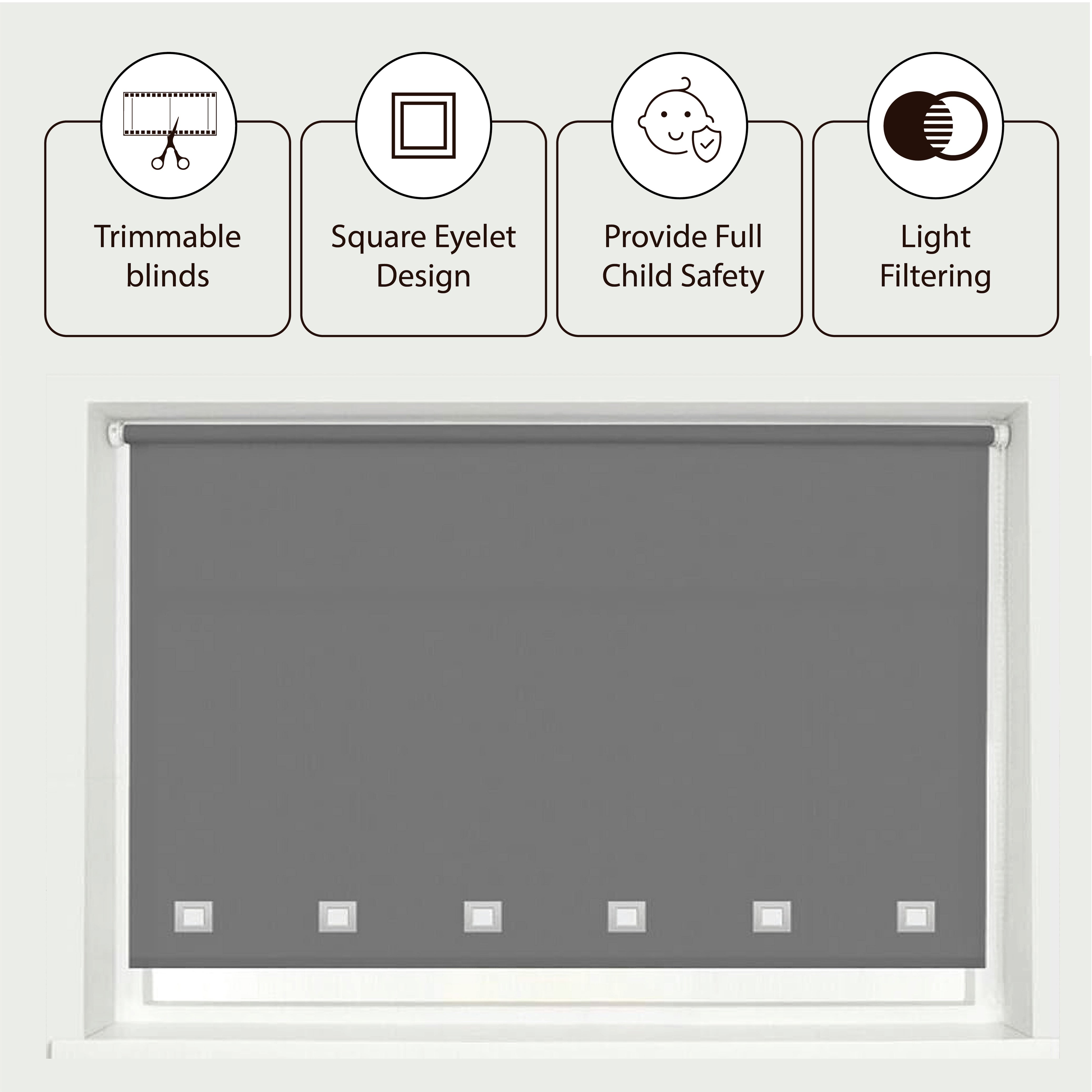 Waterproof Eyelet Blinds for Bathrooms