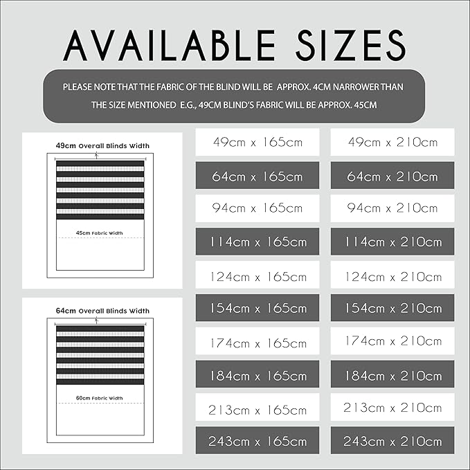 Funky Gadgets White Day Night Blinds Double Layer Sheer Fabric blinds Windows Curtains For Bedroom Easy Fit Drilling & No Drilling Opaque Shades Zebra Roller Blinds