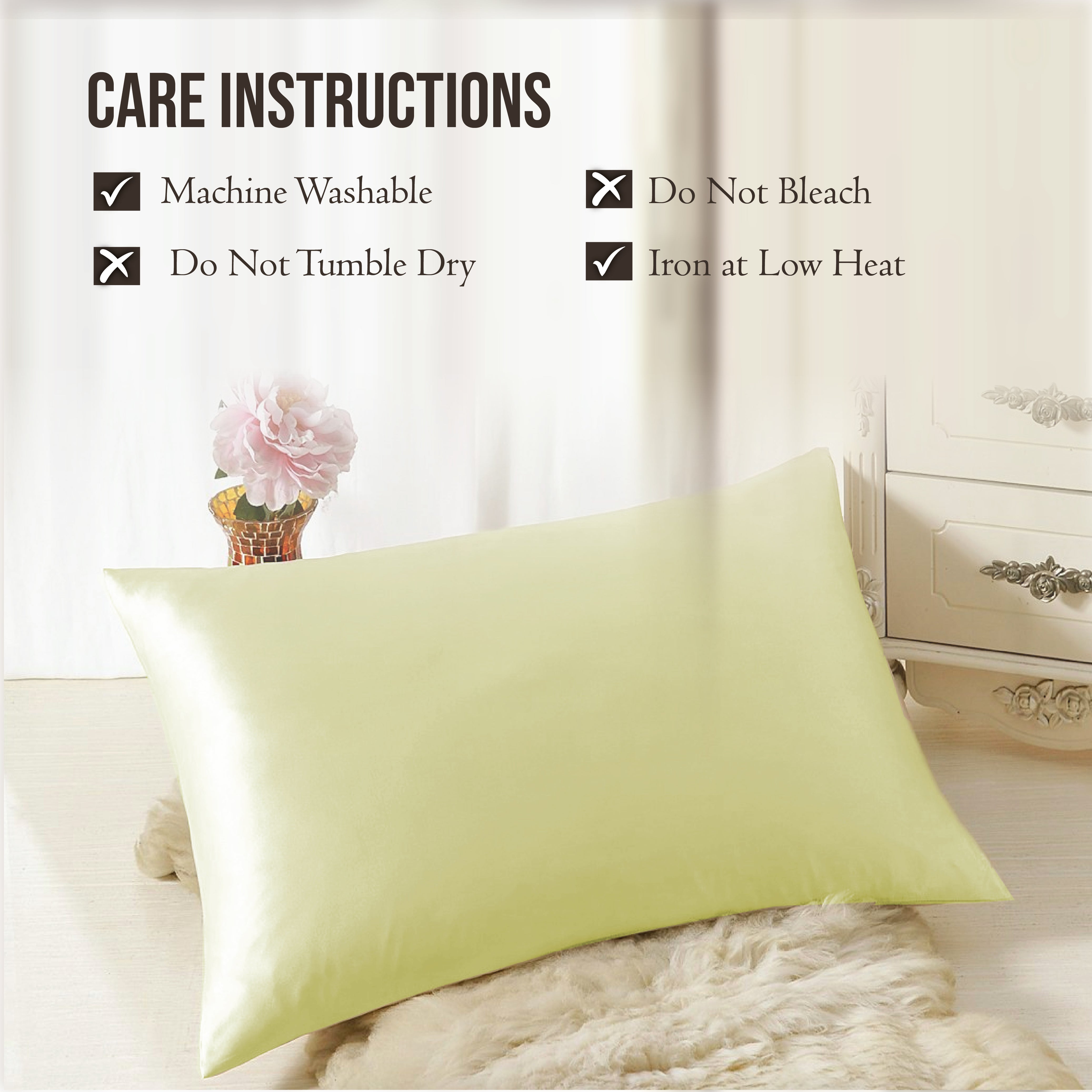  Machine washable silk pillowcase